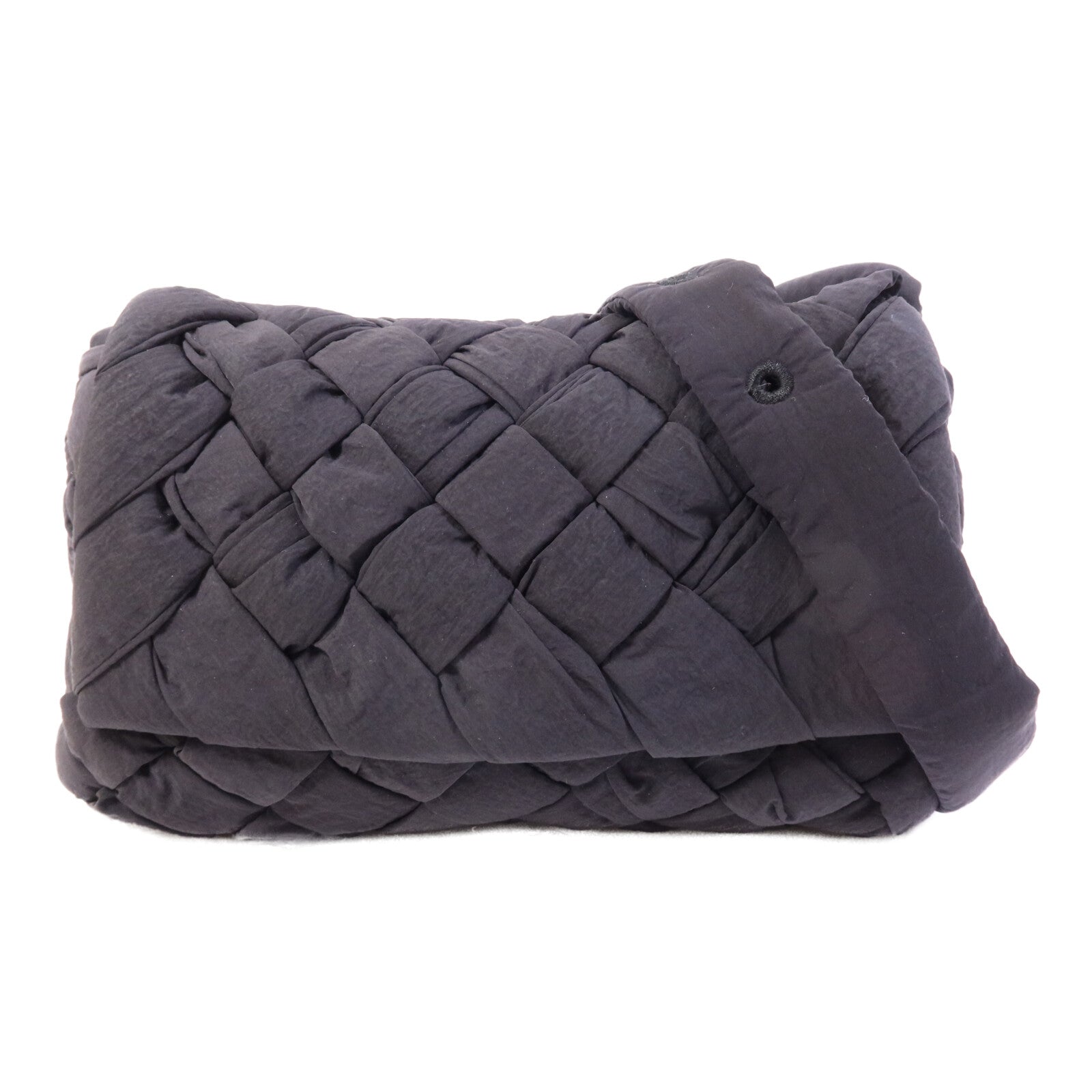 BOTTEGA VENETA 聚酯纖維Small Rumple Messenger銀扣肩背袋