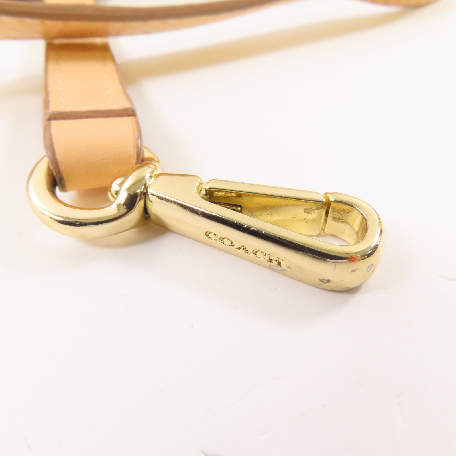 COACH 牛皮皮革2 Way Shoulder Bag金扣手挽肩背兩用袋