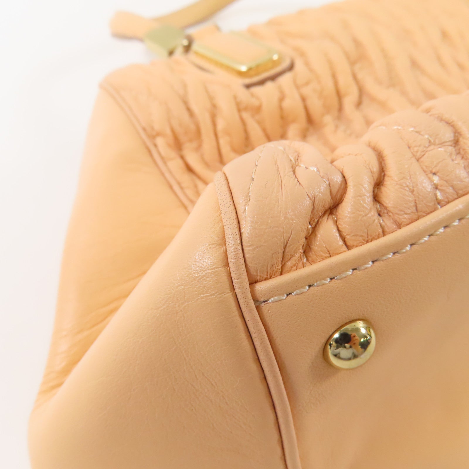 COACH 牛皮皮革2 Way Shoulder Bag金扣手挽肩背兩用袋