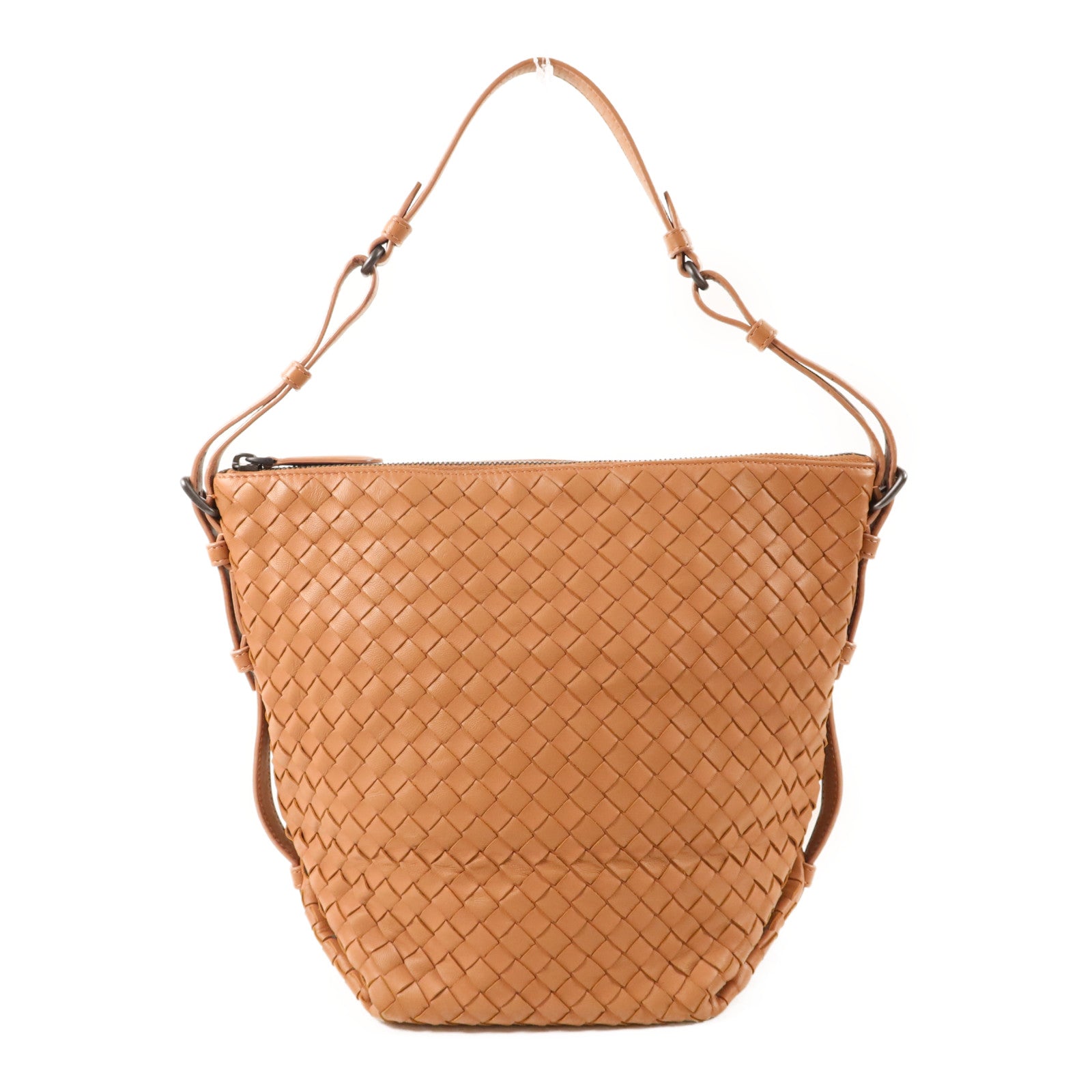 BOTTEGA VENETA 皮革Intrecciato Shoulder Bag金扣肩背袋