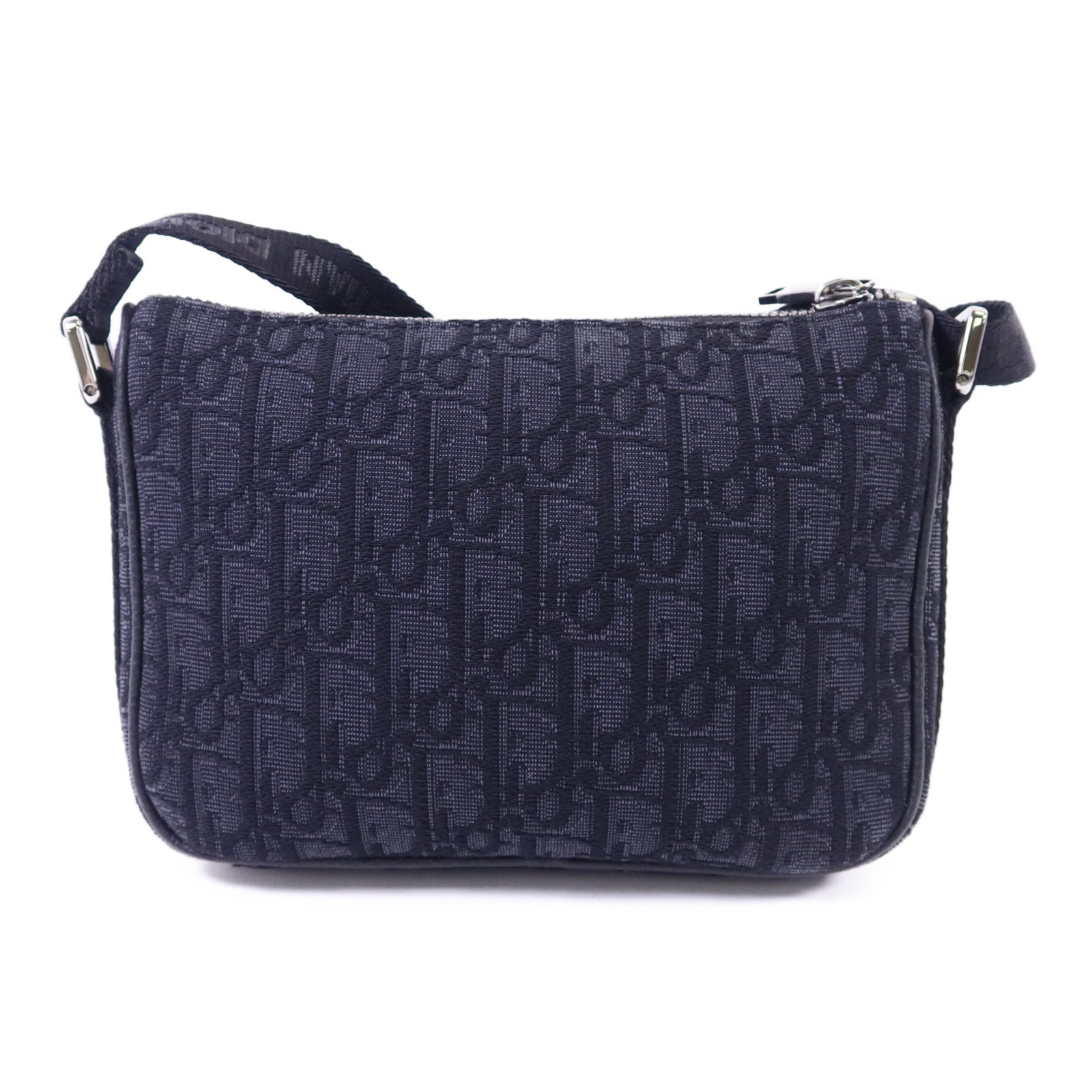 Dior 帆布Mini Dior Oblique Shoulder Bag銀扣肩背袋