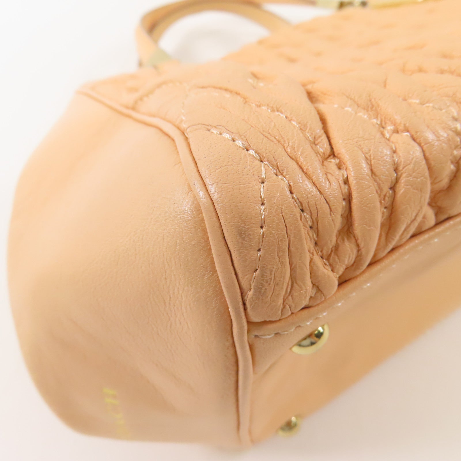 COACH 牛皮皮革2 Way Shoulder Bag金扣手挽肩背兩用袋