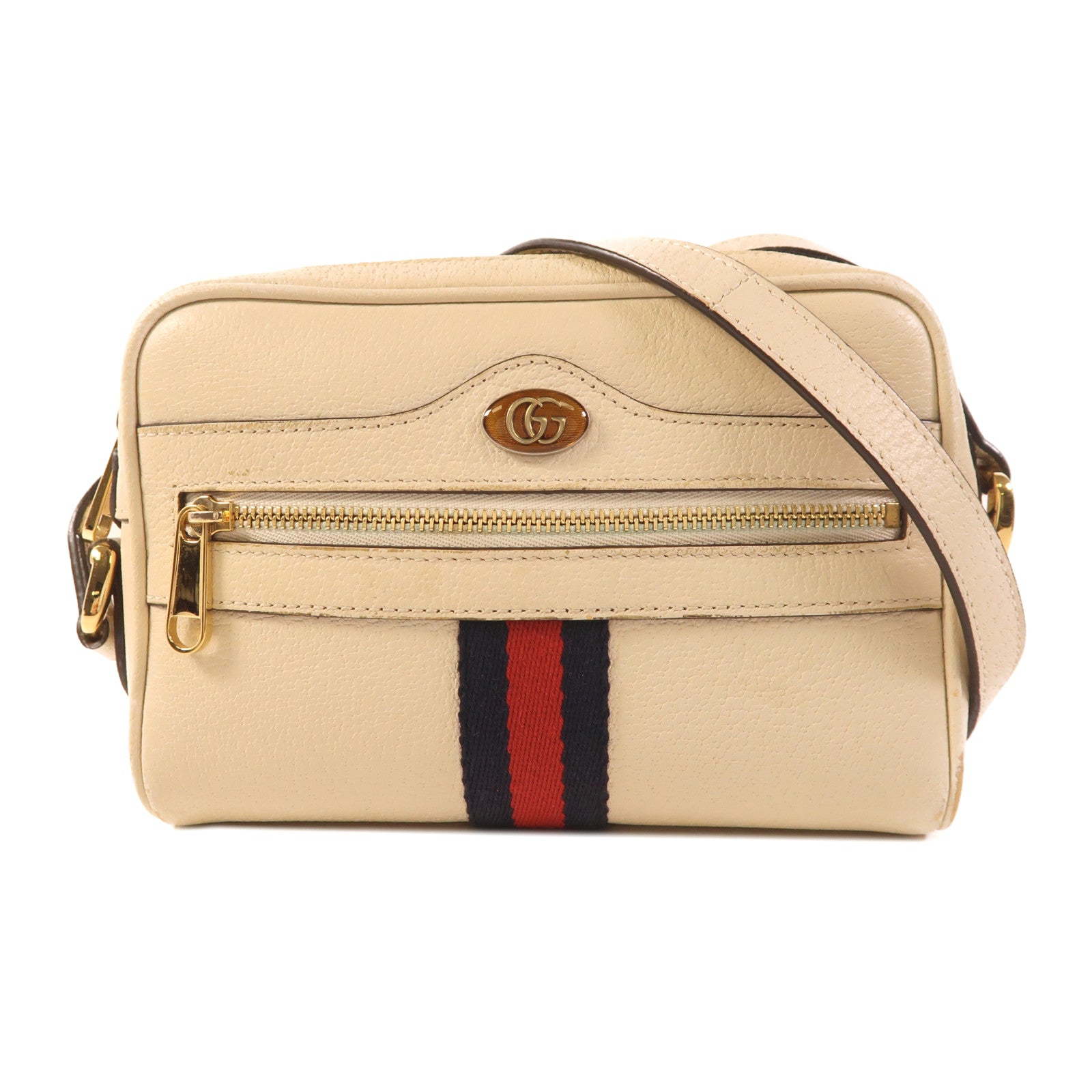 GUCCI 【激減優惠】牛皮皮革Ophidia Mini金扣肩背袋