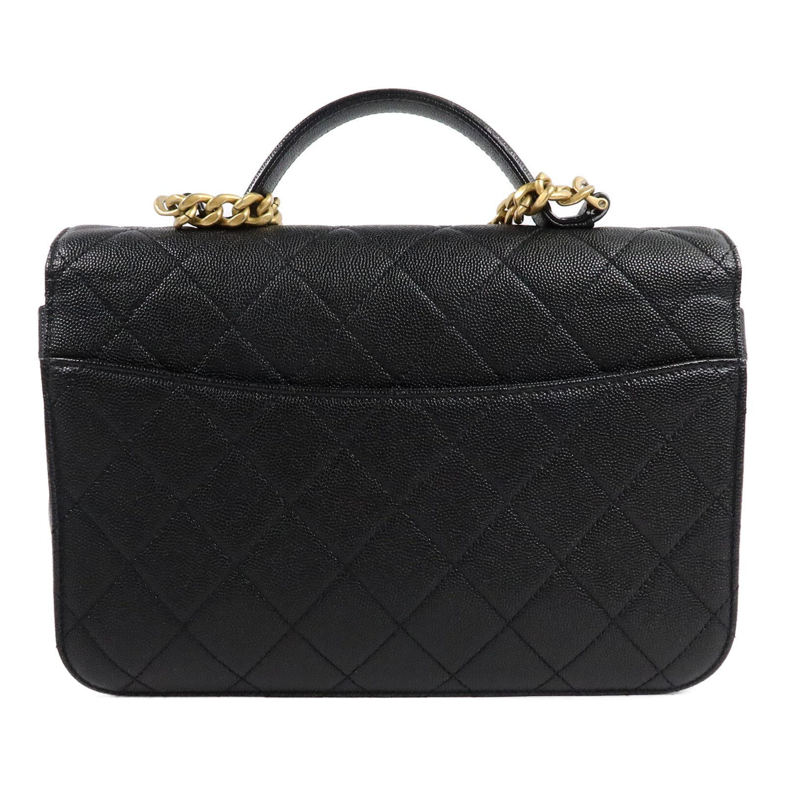 CHANEL 牛皮皮革Carry Bag手挽肩背兩用袋