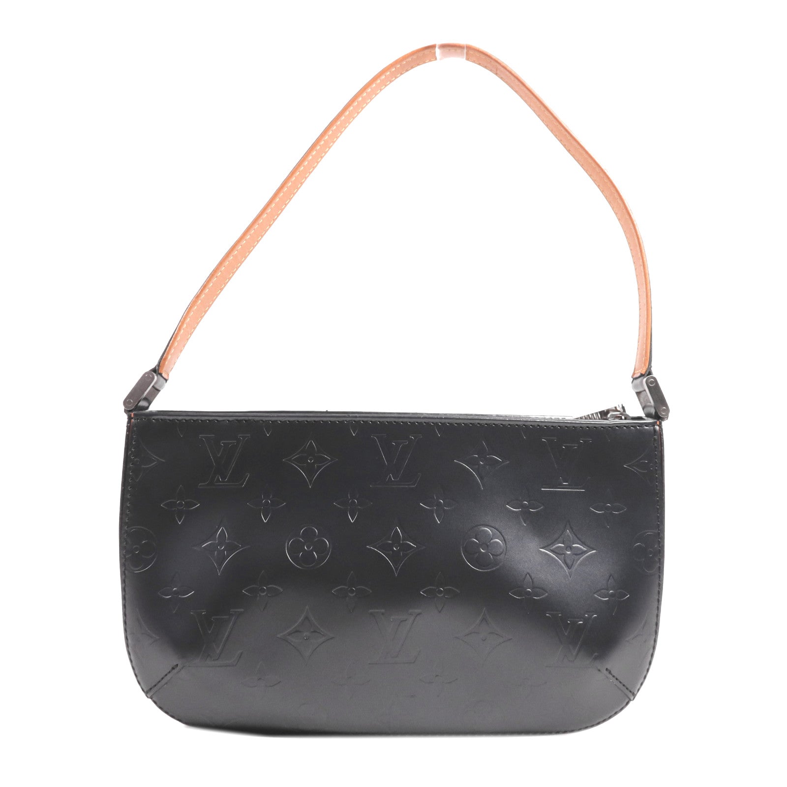 LOUIS VUITTON Monogram Mat Fowler銀扣肩背袋