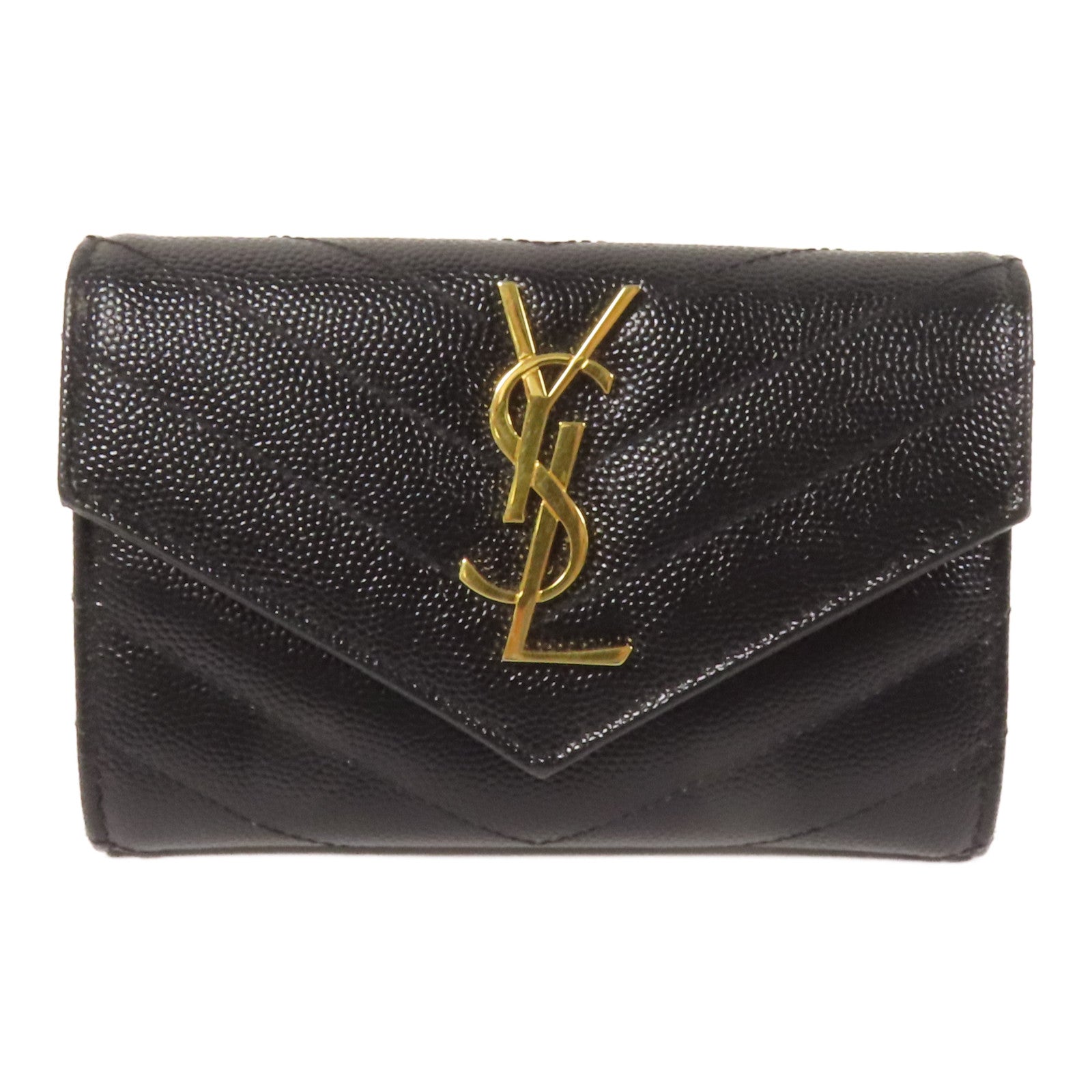 SAINT LAURENT 牛皮皮革Card Case金扣卡片套