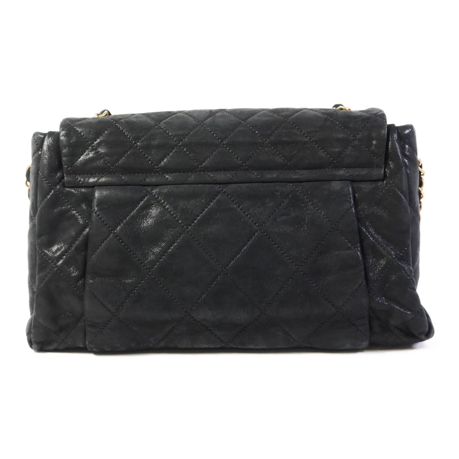 CHANEL 牛皮皮革Chain Shoulder Bag金扣鏈帶肩背袋