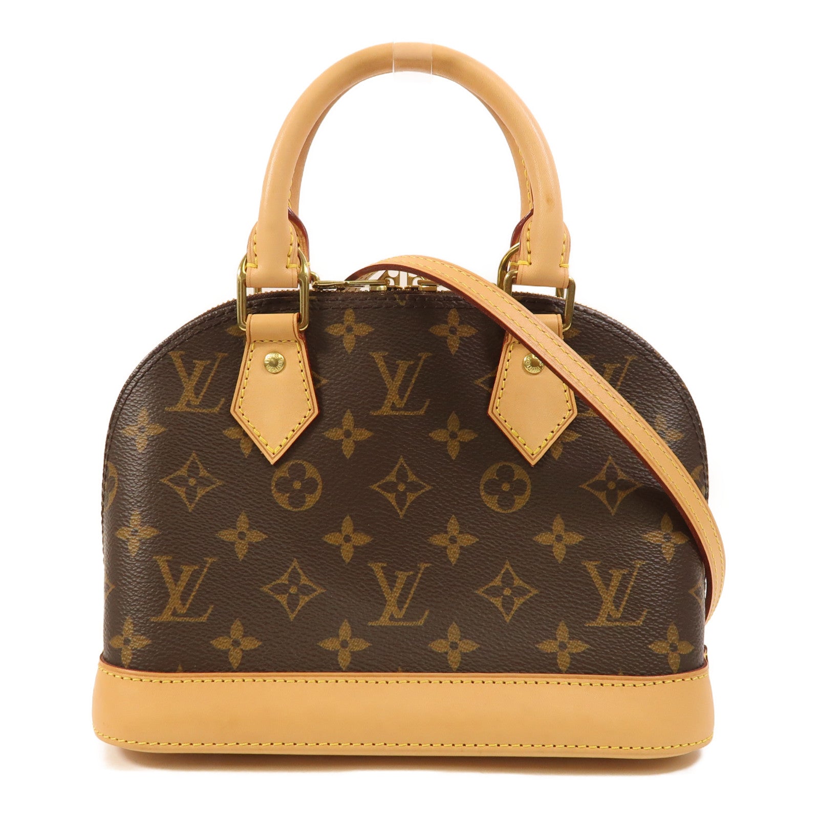 LOUIS VUITTON Monogram Alma BB金扣手挽肩背兩用袋