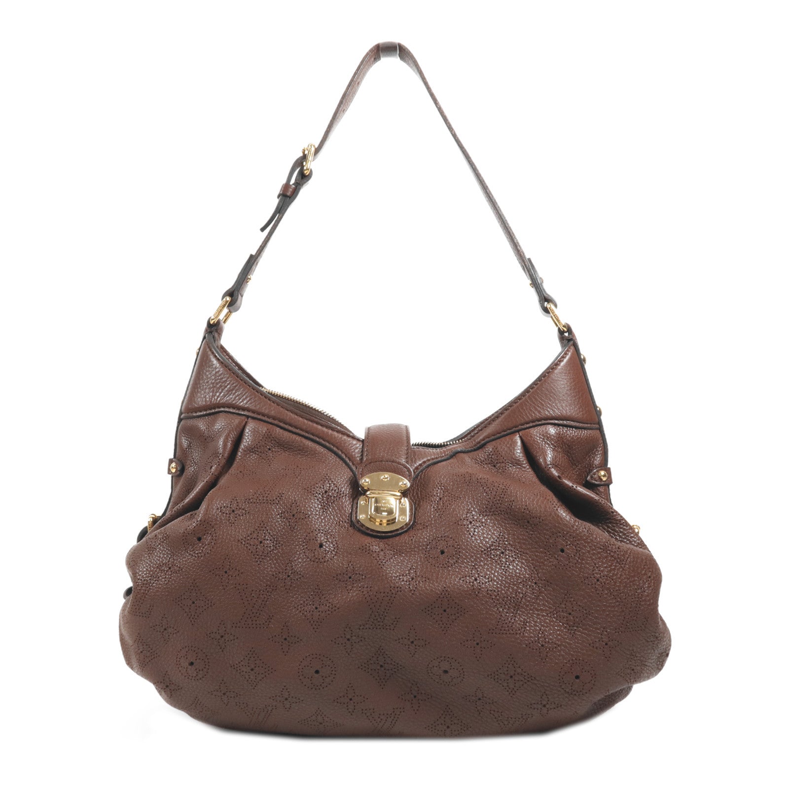 LOUIS VUITTON Monogram Mahina Mahina XS金扣肩背袋