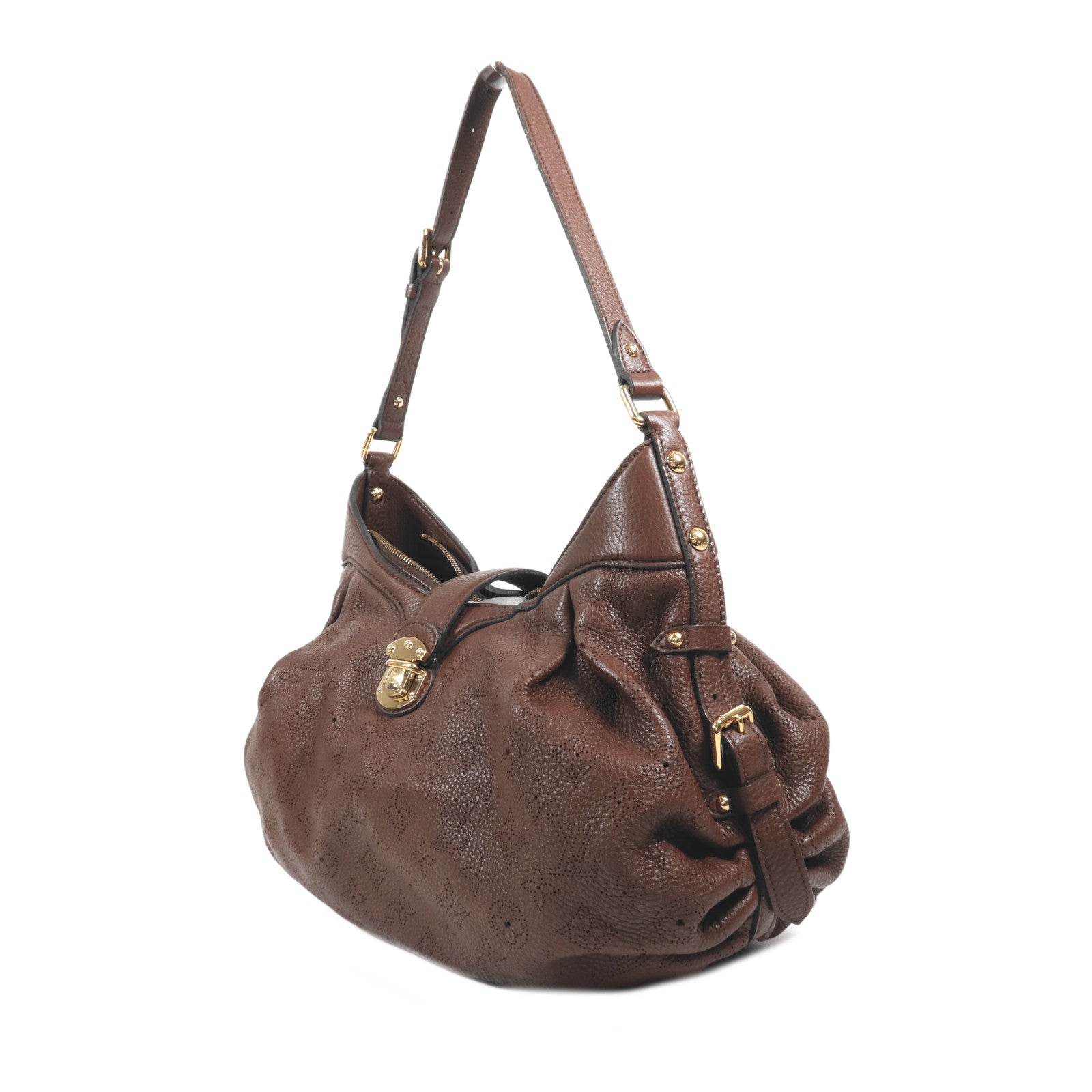 LOUIS VUITTON Monogram Mahina Mahina XS金扣肩背袋