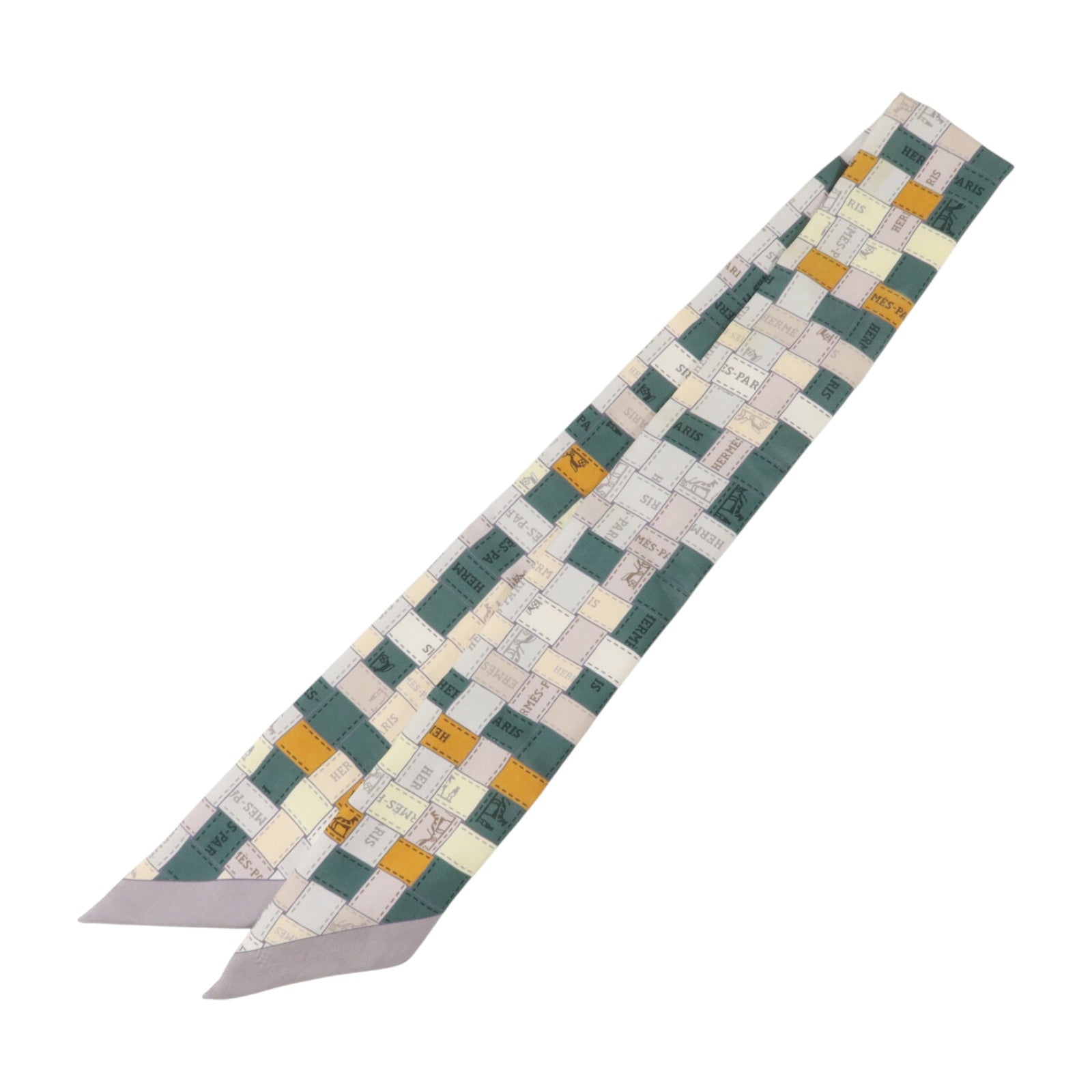 HERMES 絲質Twilly絲巾