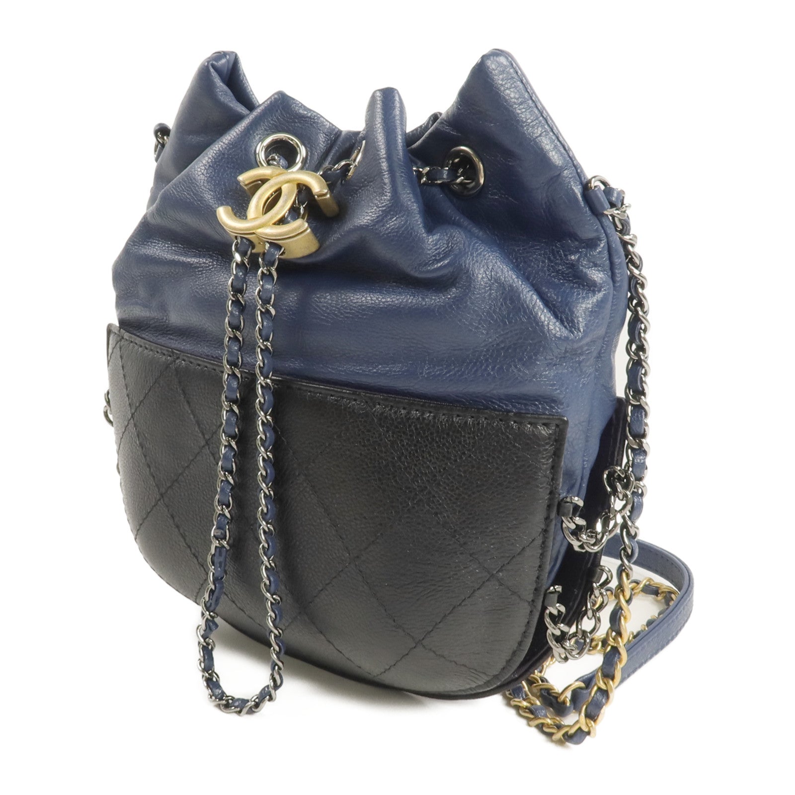 CHANEL 牛皮皮革Chain Shoulder鏈帶肩背袋