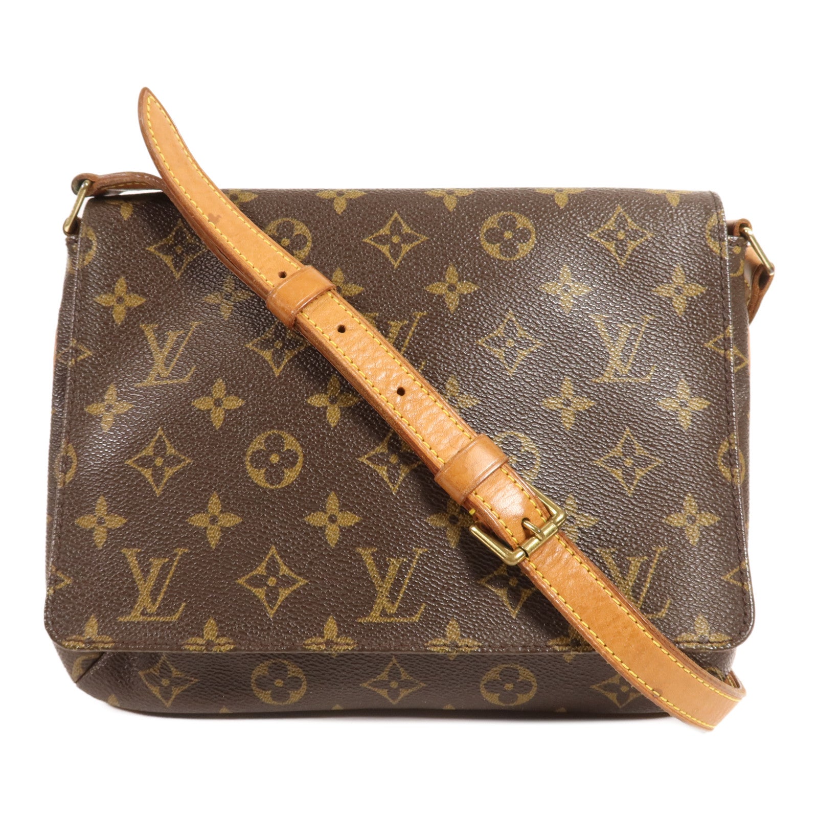 LOUIS VUITTON Monogram Musette Tango Short Shoulder金扣肩背袋