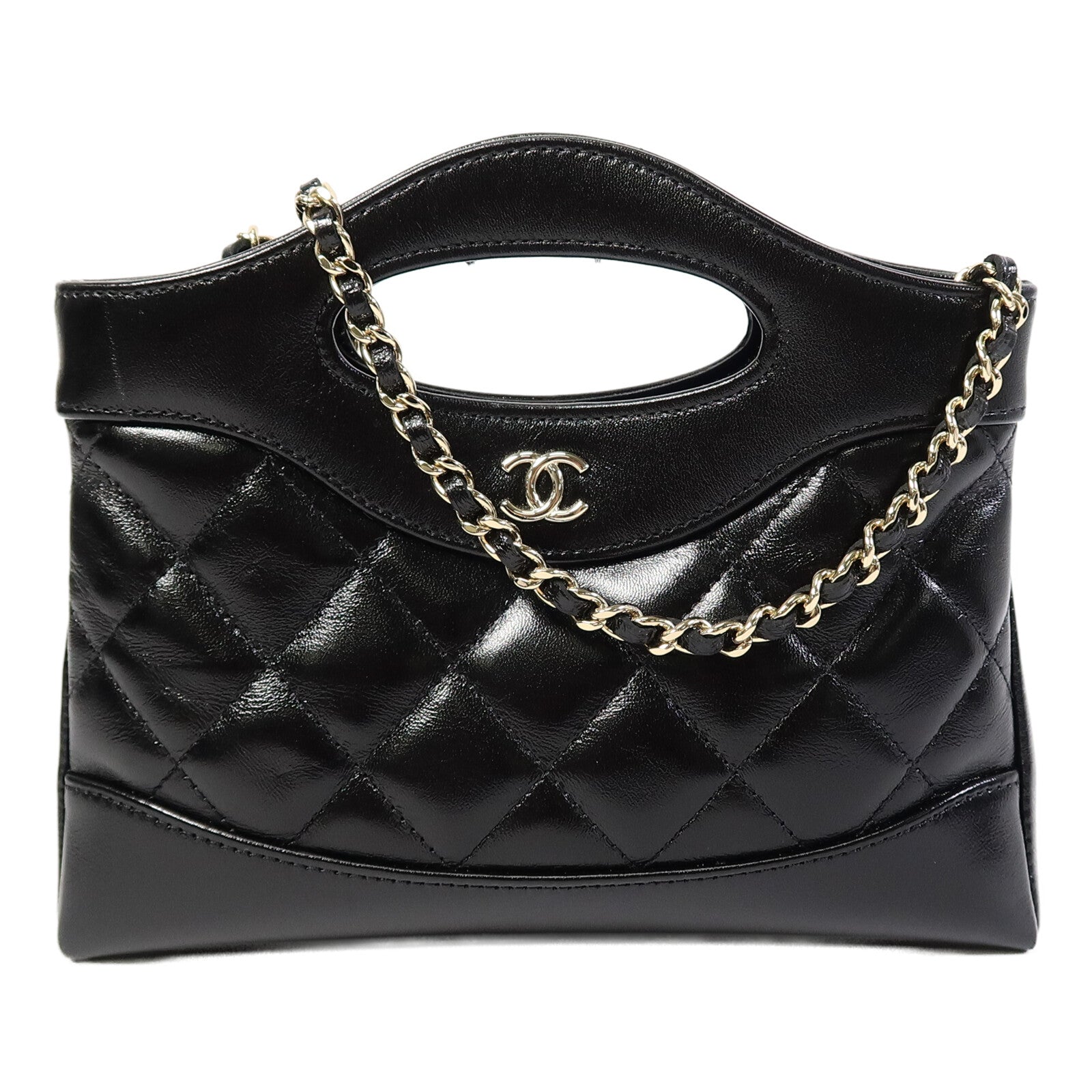 CHANEL 牛皮皮革Chanel 31 Nano鏈帶肩背袋
