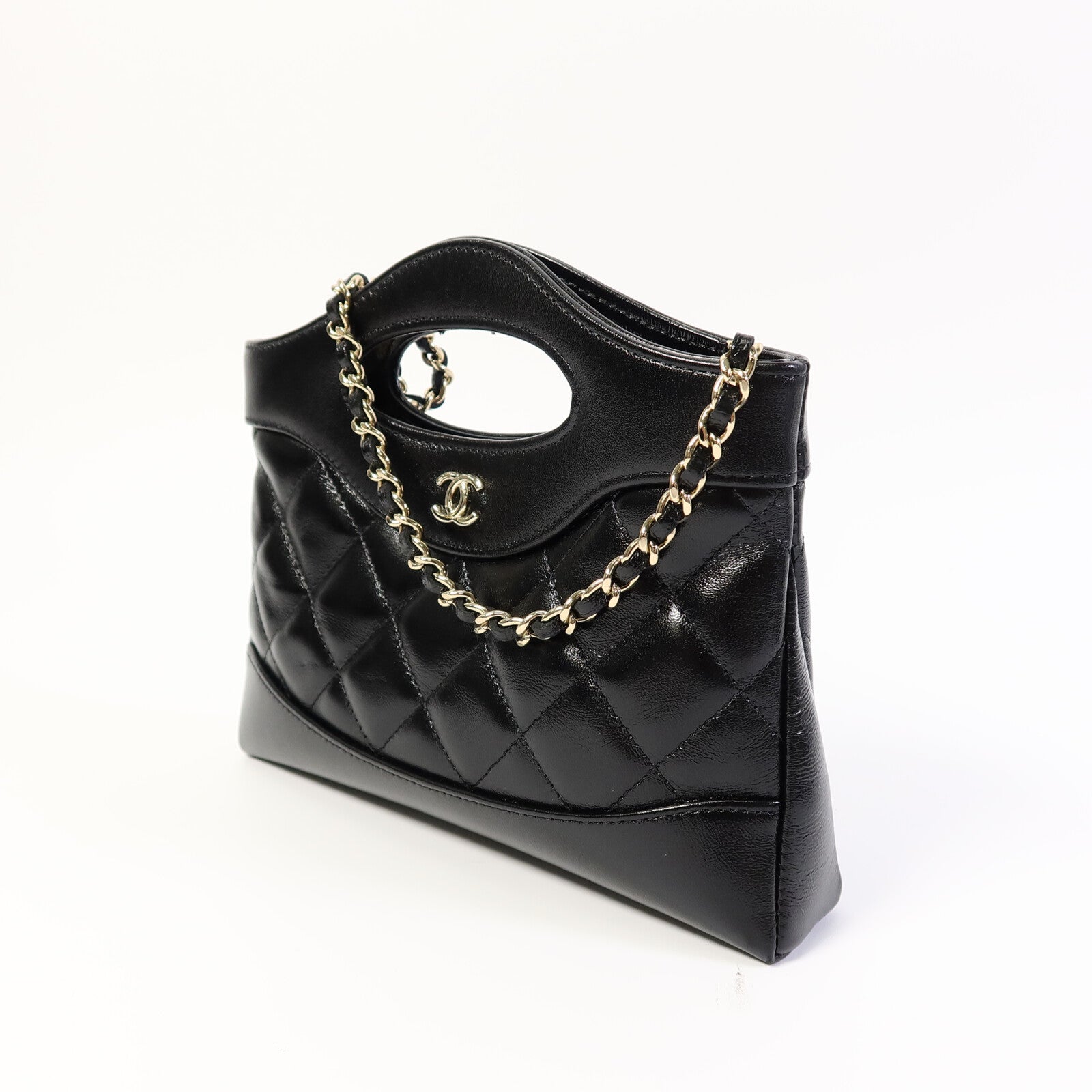 CHANEL 牛皮皮革Chanel 31 Nano鏈帶肩背袋