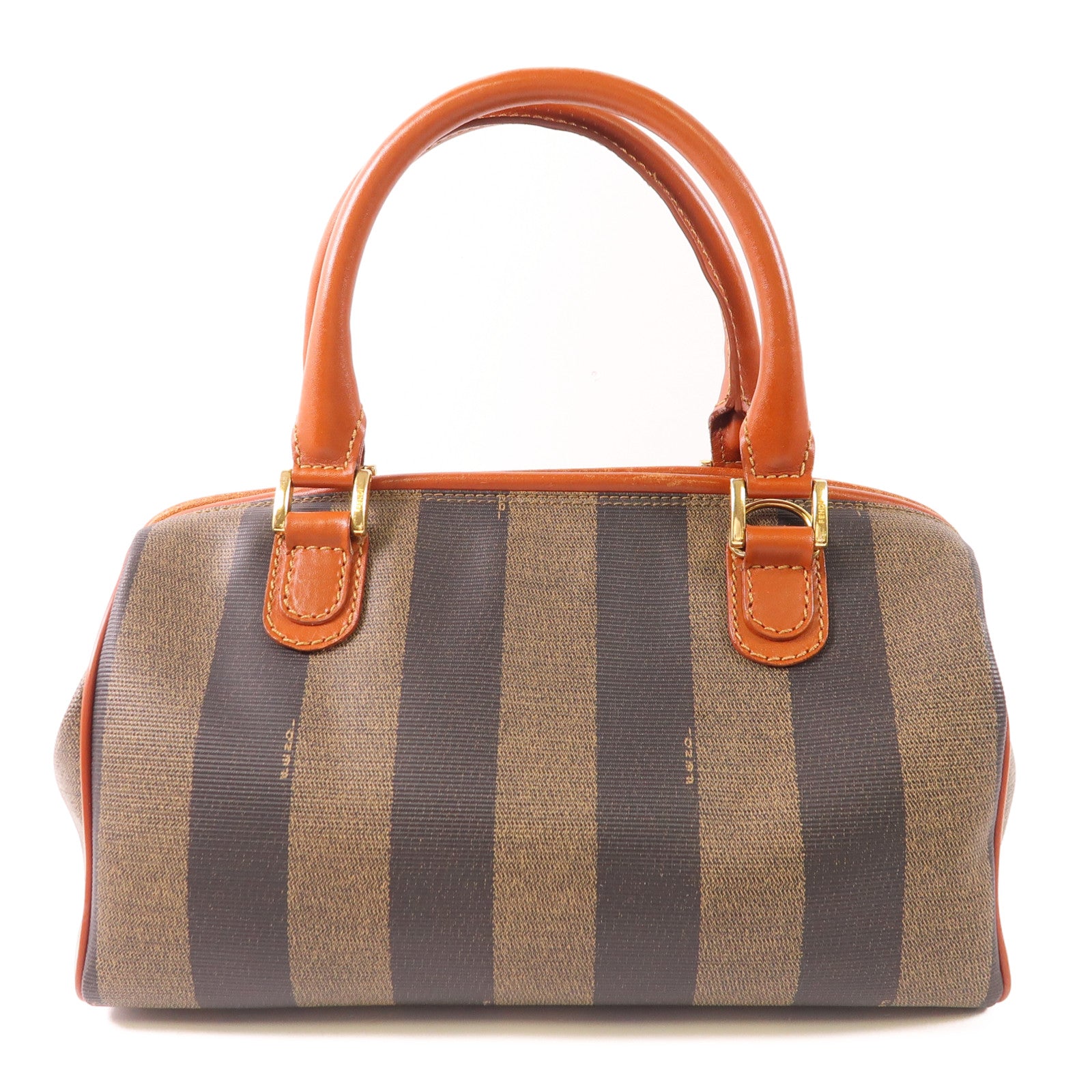 FENDI 【激減優惠】塗層帆布Vintage Pequin Convertible Boston Bag金扣手挽肩背兩用袋