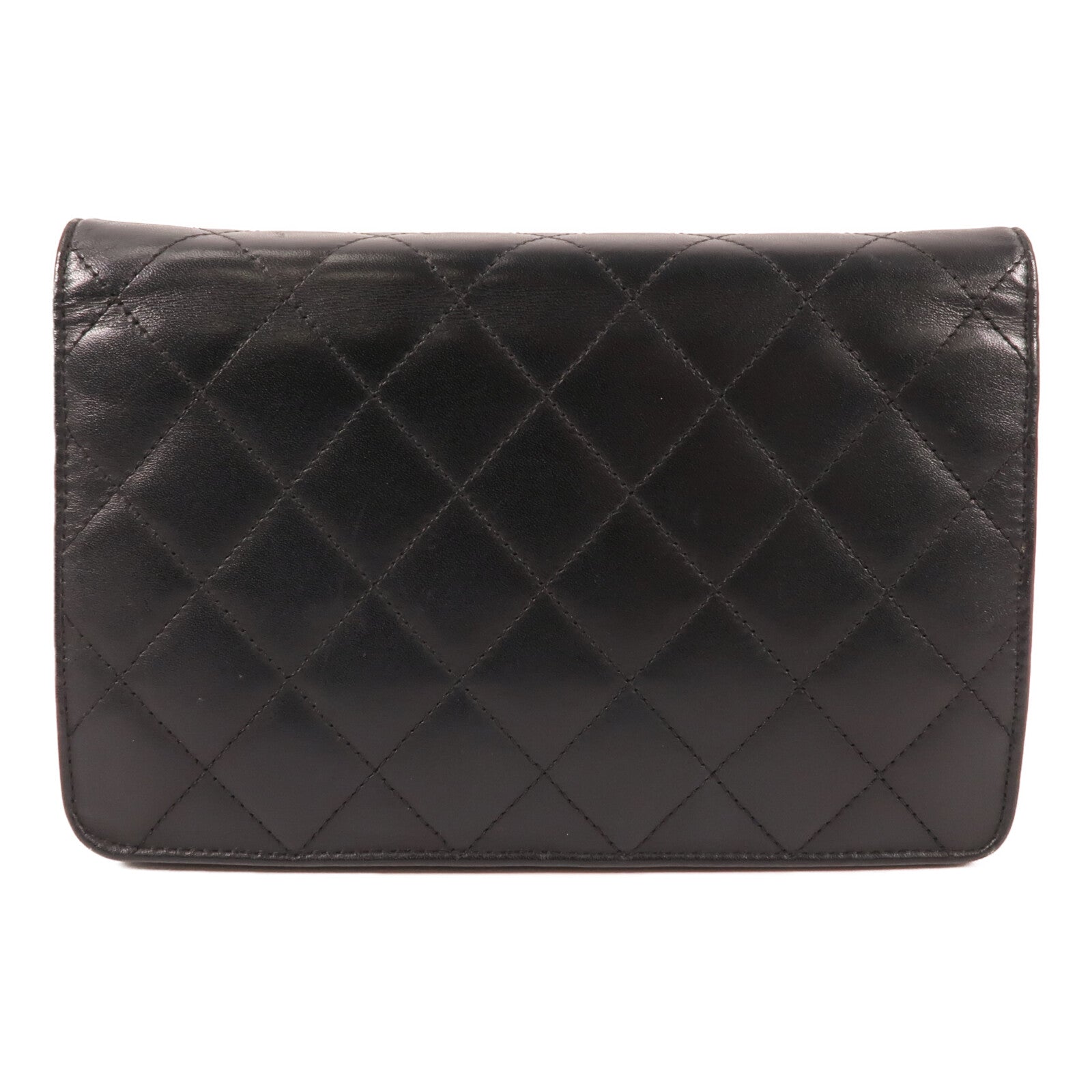 CHANEL 牛皮皮革Cambon Wallet On Chain銀扣鏈帶肩背袋