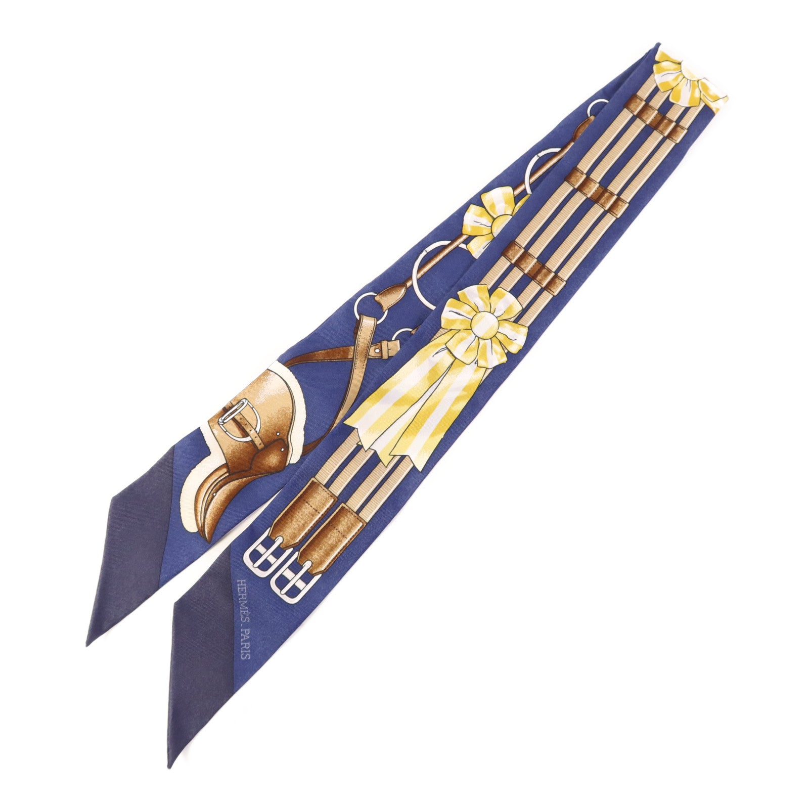 HERMES 絲質Twilly絲巾