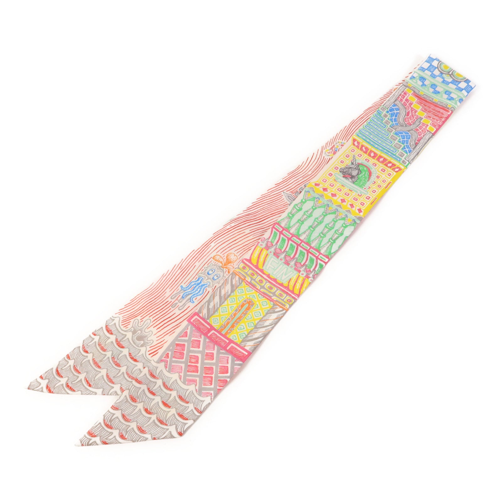 HERMES 絲質Twilly絲巾