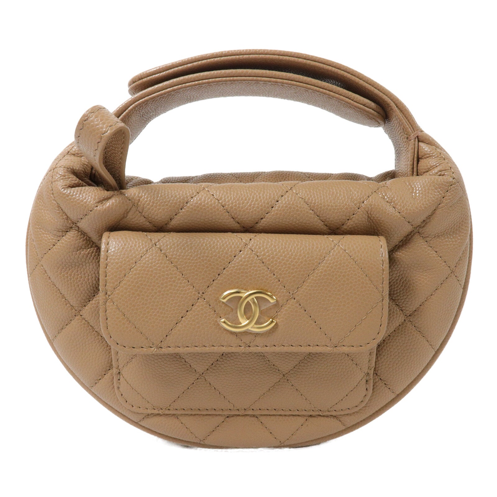 CHANEL 牛皮皮革Polly Pocket Mini Hobo手挽袋