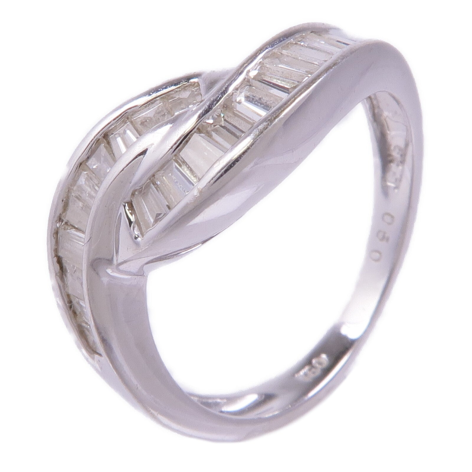 JEWELRY 【激減優惠】18K白金Diamond Ring鑽石戒指US#4.25