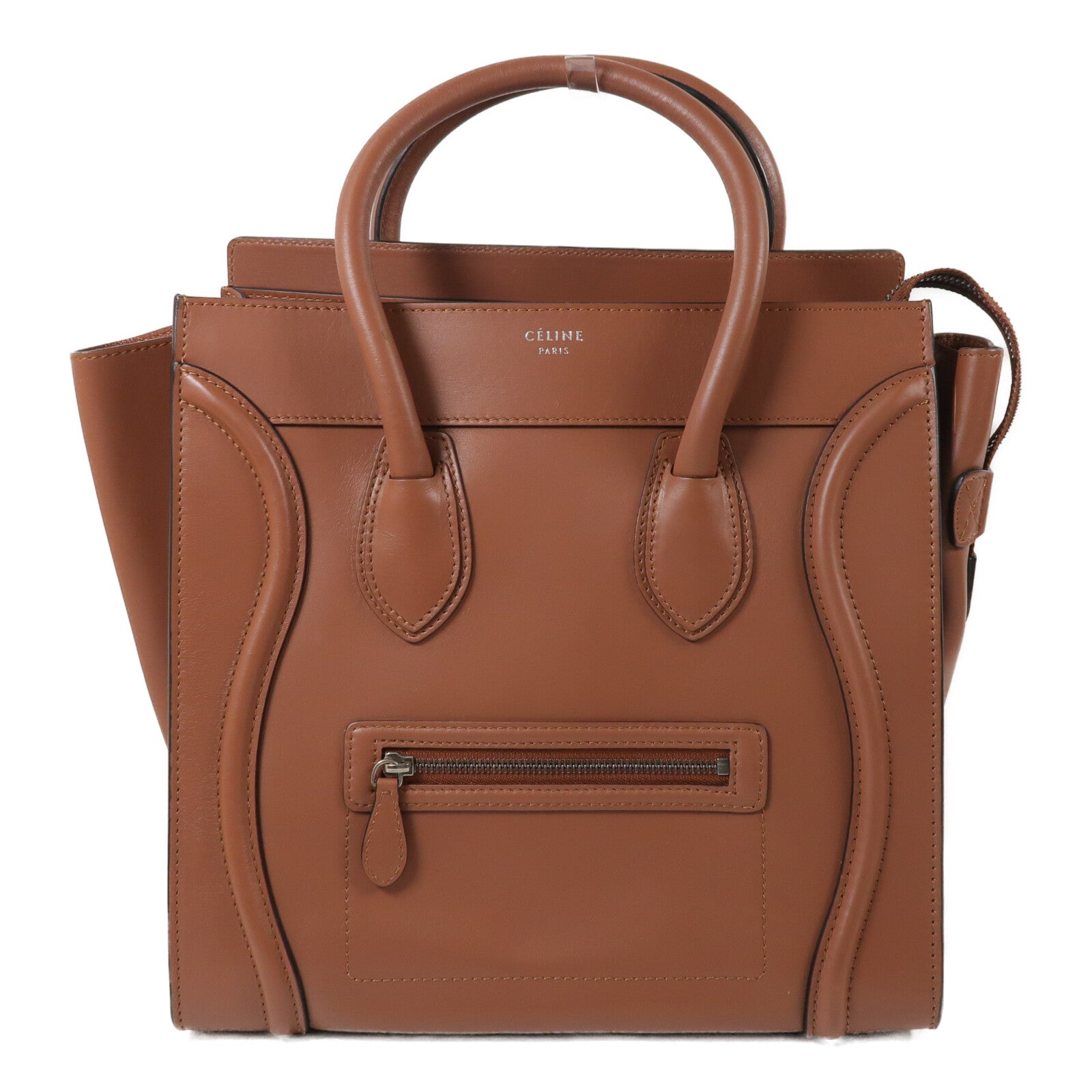 CELINE 牛皮皮革Luggage Tote手挽袋