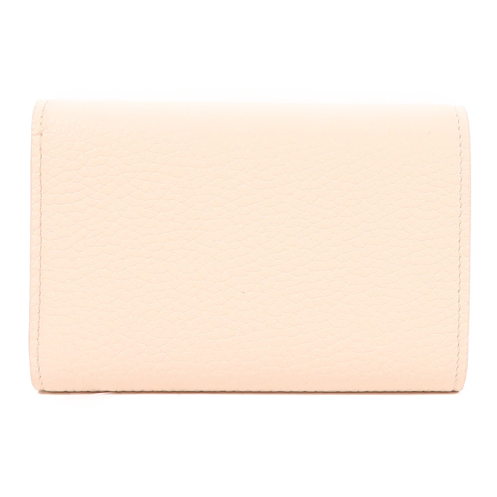 LOUIS VUITTON 牛皮皮革Capucines Compact Wallet金扣錢包