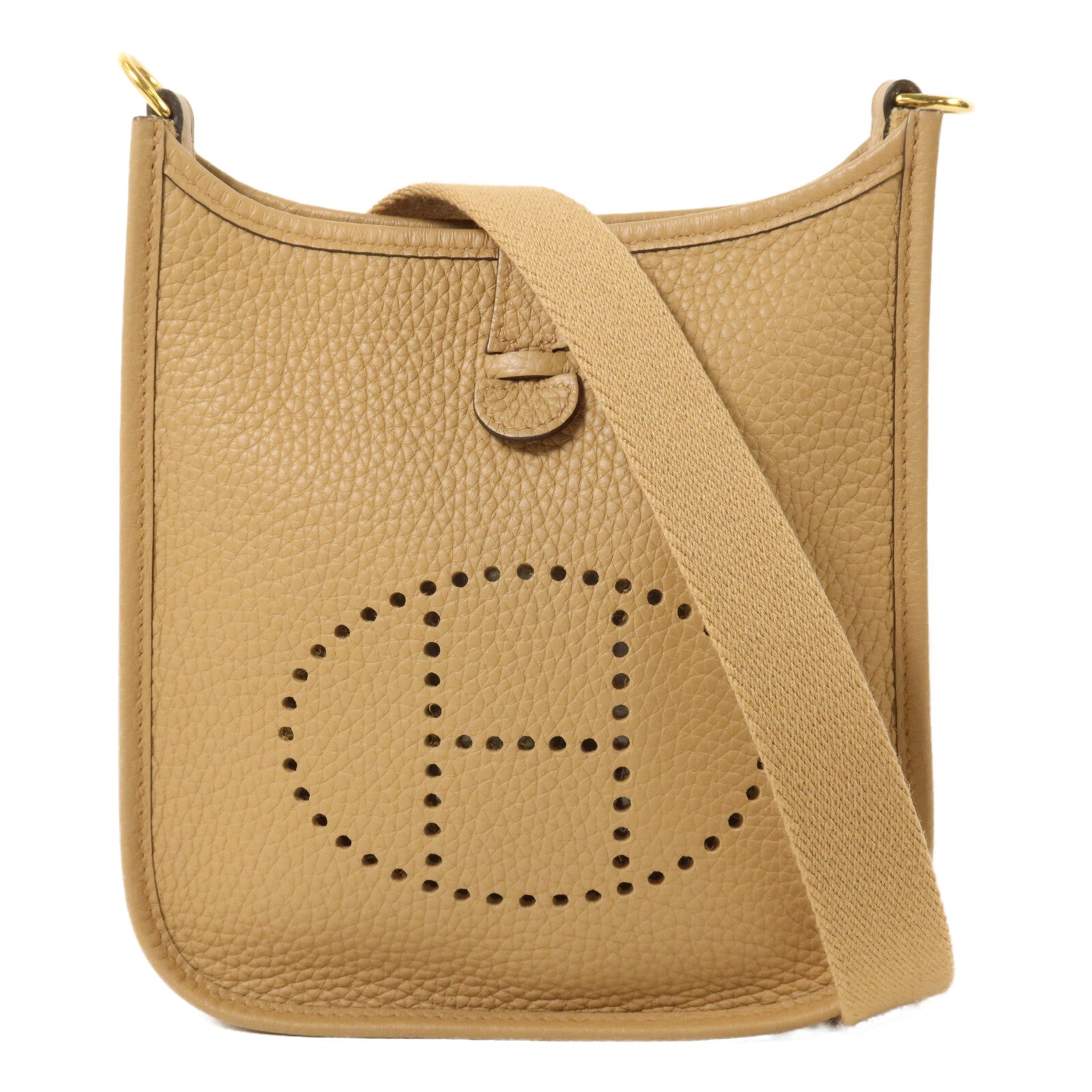 HERMES Clemence皮革Evelyne TPM肩背袋Chai