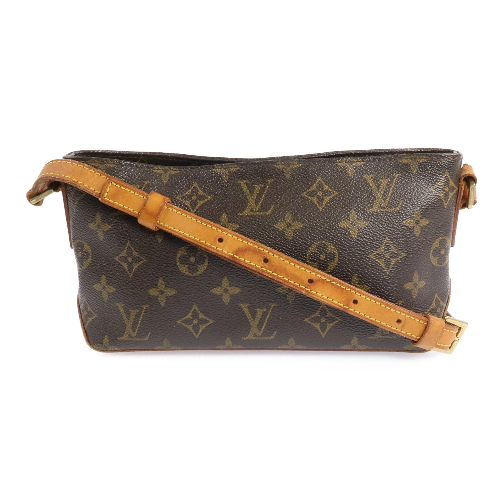 LOUIS VUITTON Monogram Trotteur金扣肩背袋