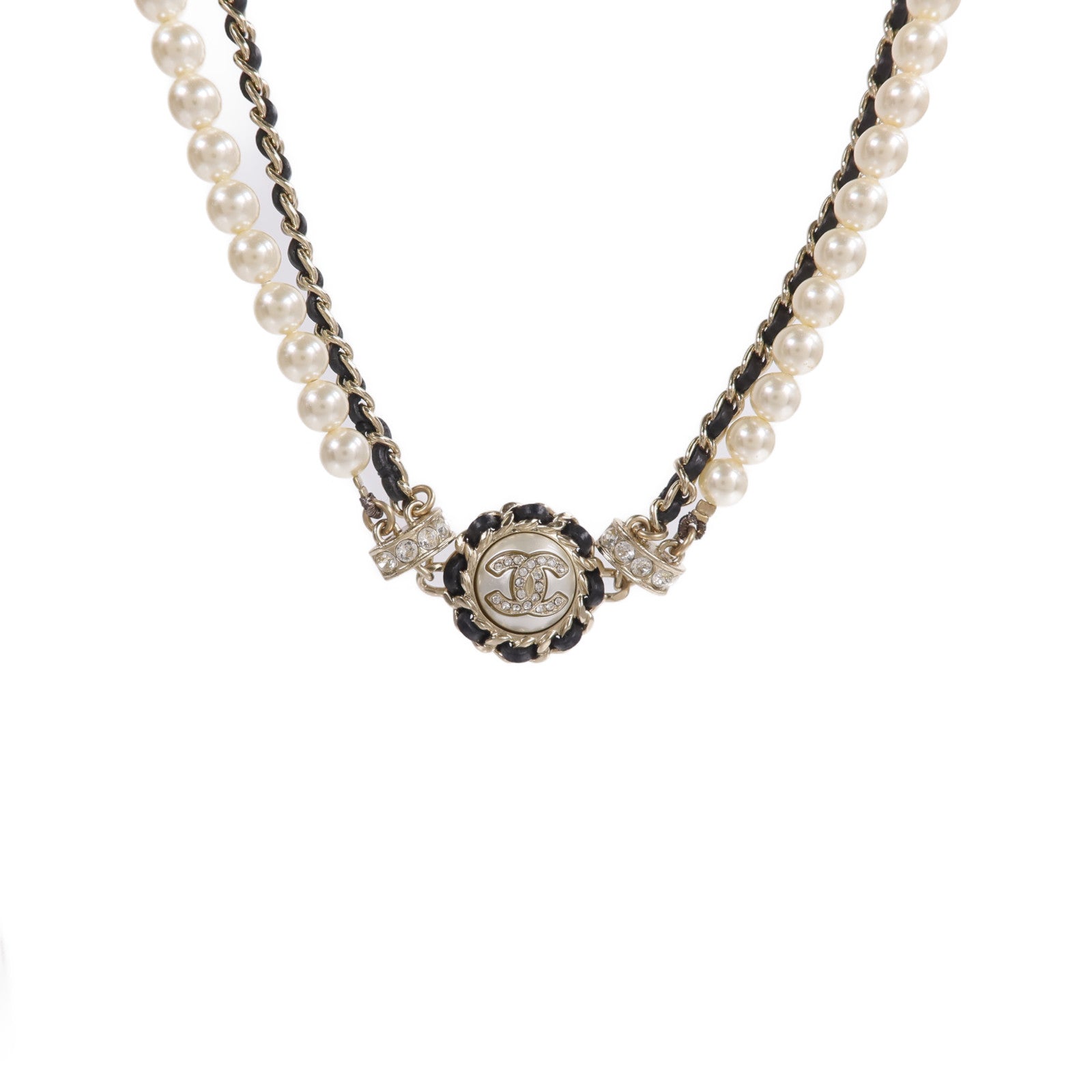 CHANEL PVC/金屬Necklace項鍊