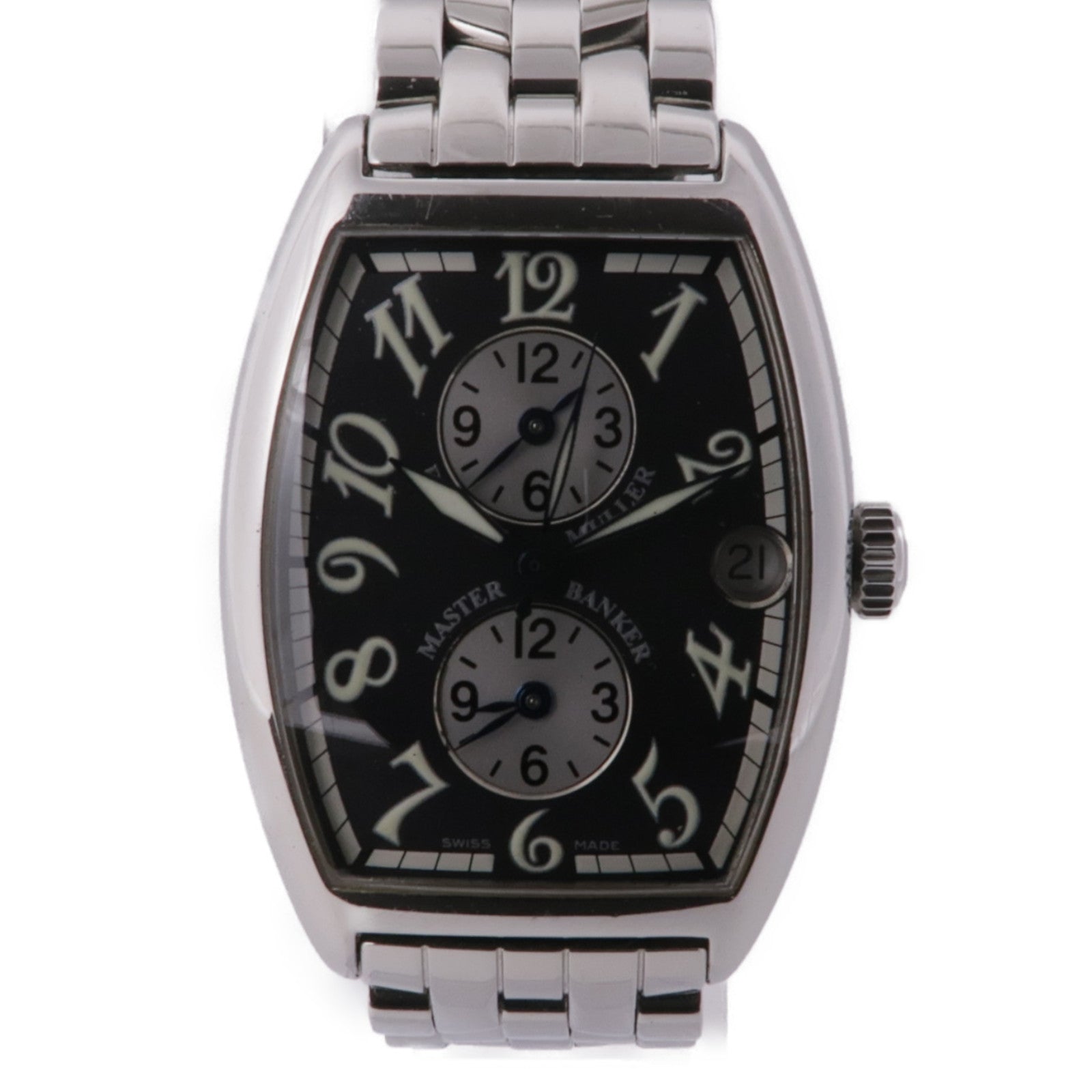 FRANCK MULLER Master Banker 2852 MB Automatic Watch Stainless Steel Black