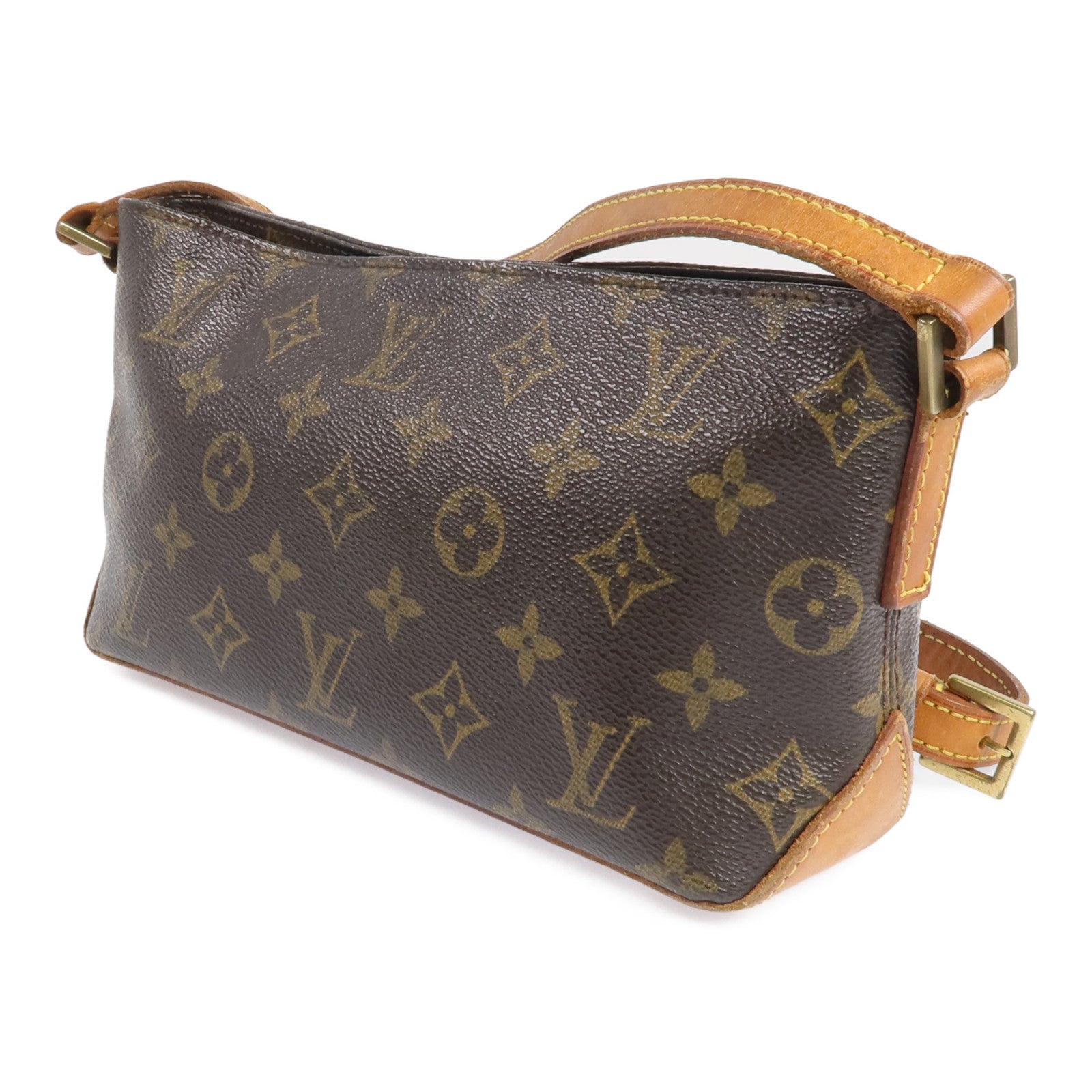 LOUIS VUITTON Monogram Trotteur金扣肩背袋