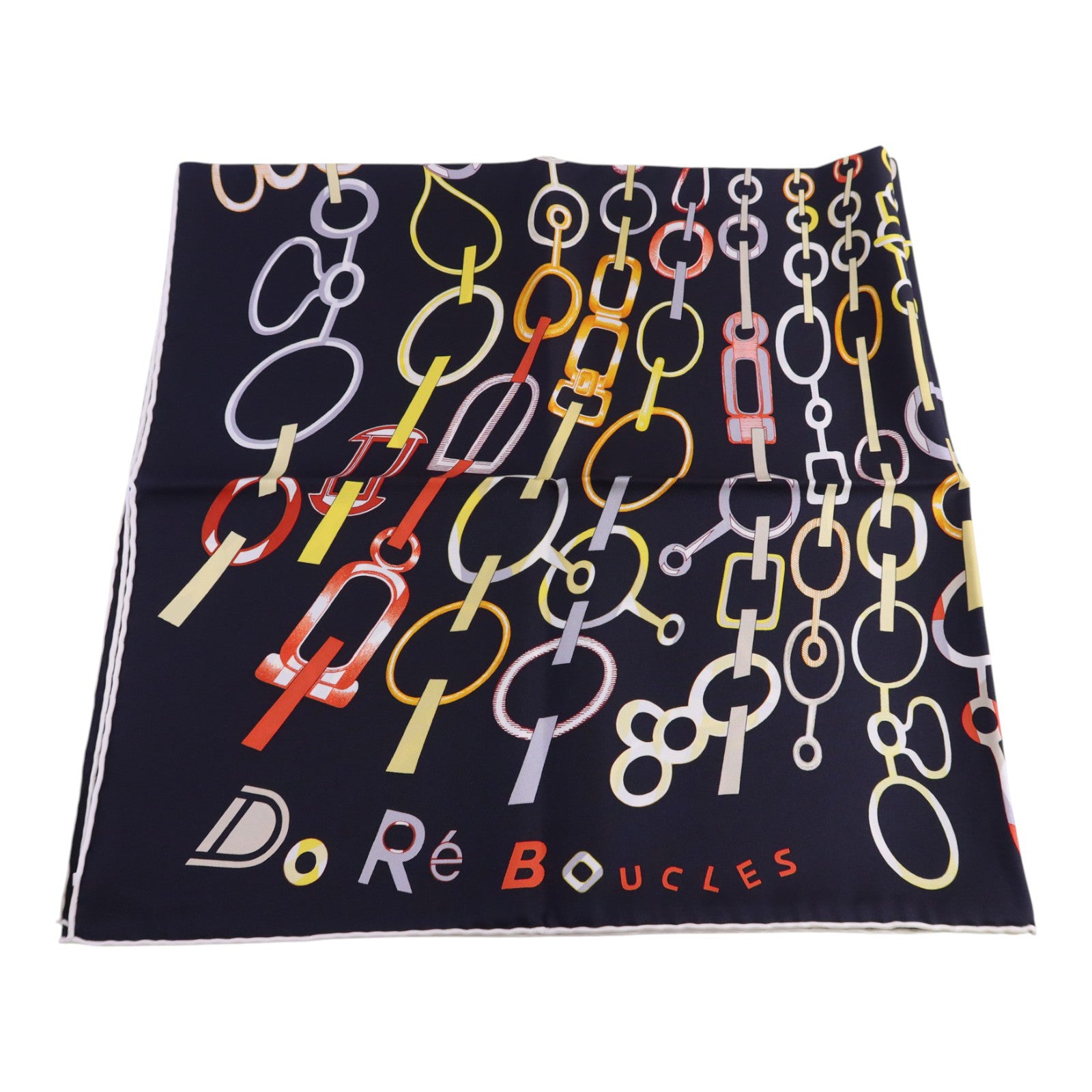 HERMES 絲質Do Re Boucles Scarf 90x90絲巾