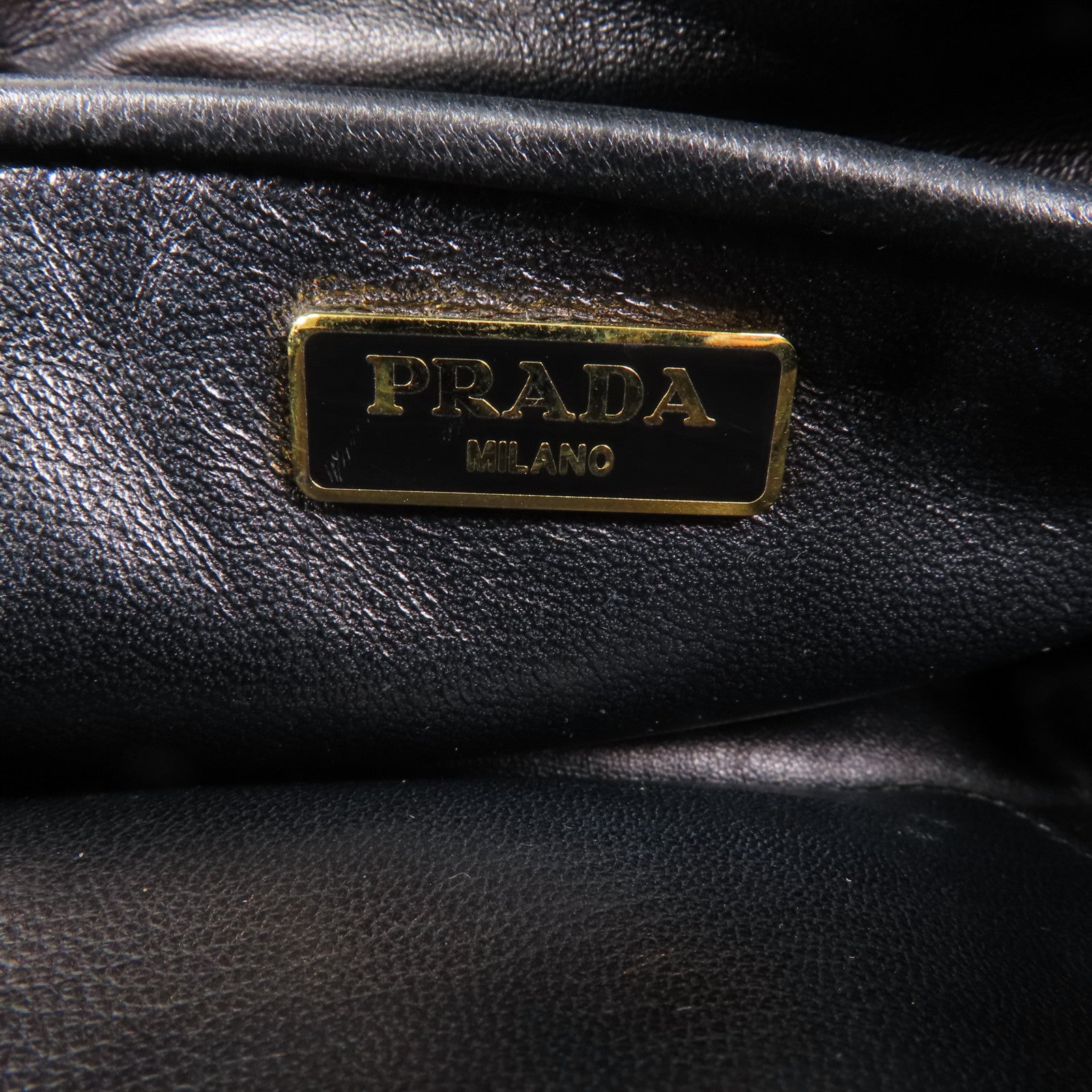 PRADA 羊皮皮革Nappa Fiocco Bow金扣肩背袋