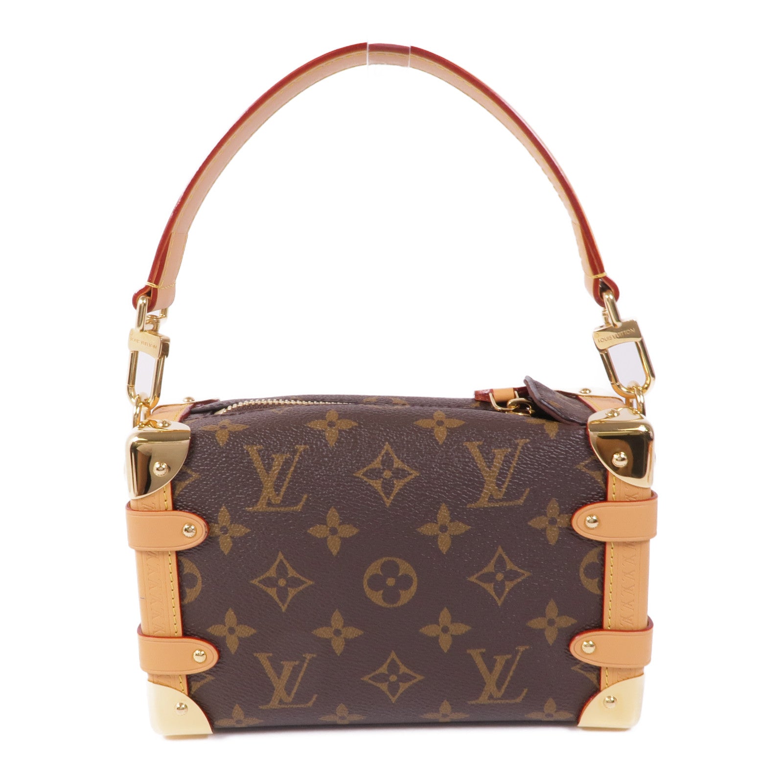 LOUIS VUITTON Monogram Side Trunk PM金扣手挽肩背兩用袋