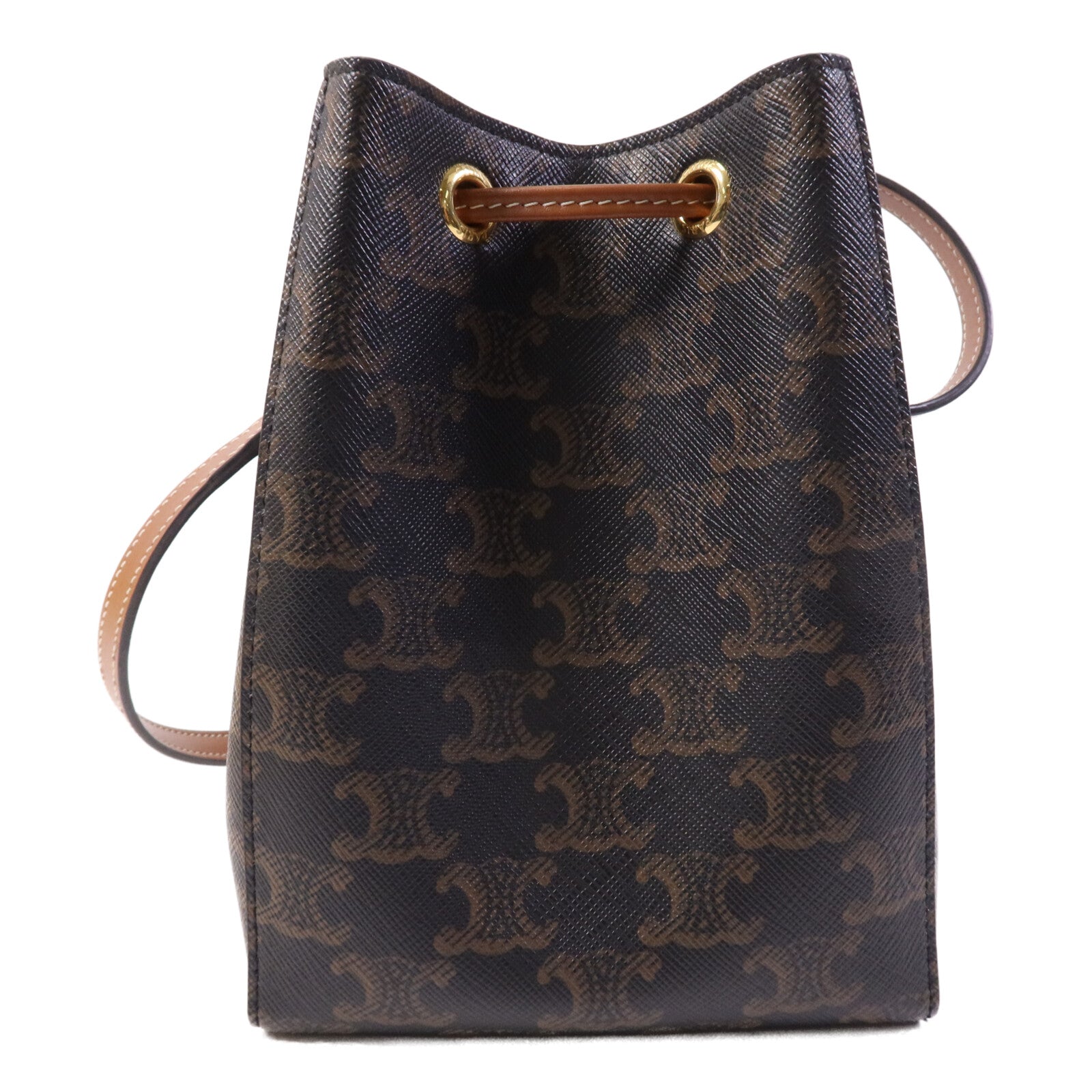 CELINE 塗層帆布Micro Sailor金扣肩背袋