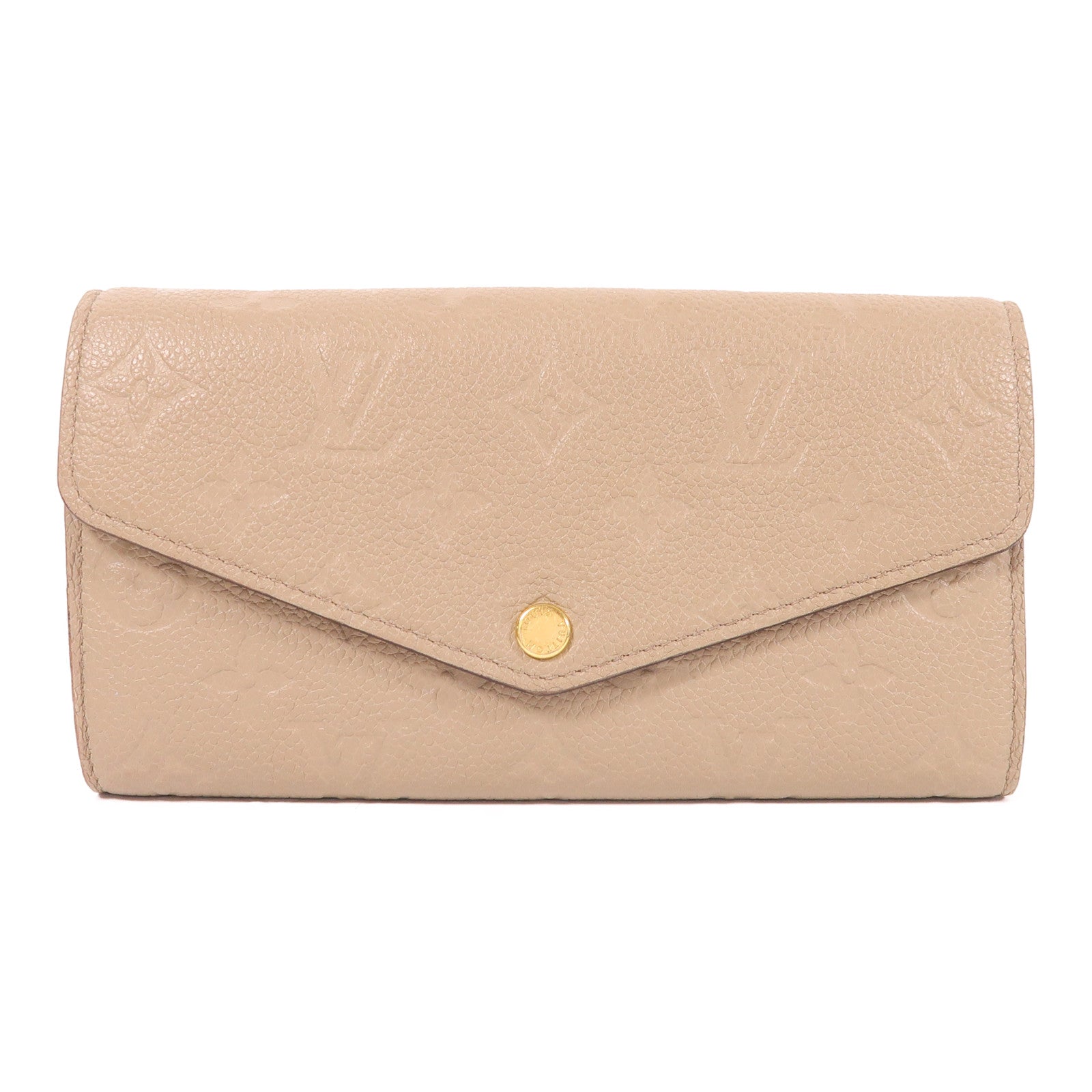 LOUIS VUITTON Monogram Empreinte Sarah Wallet金扣長錢包
