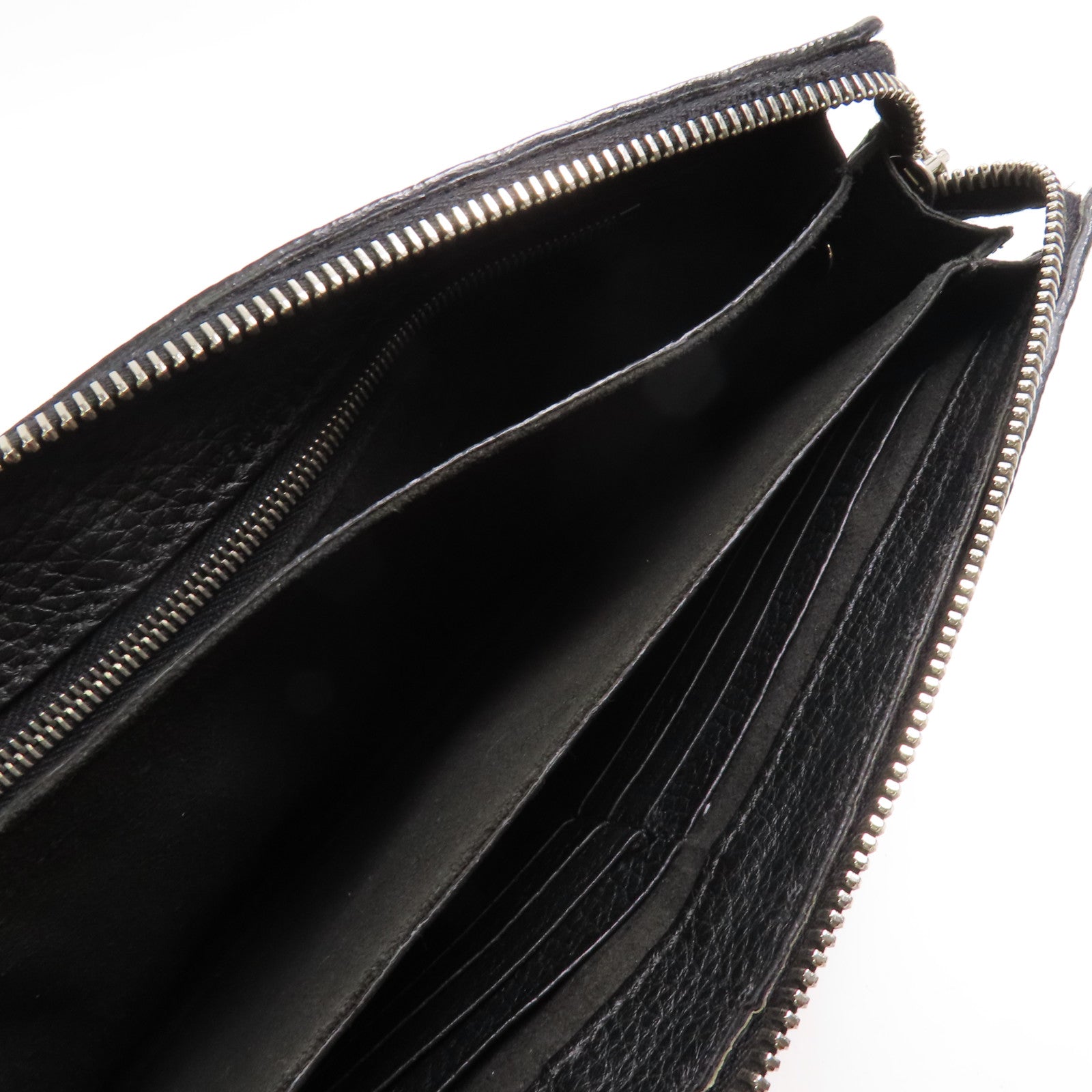 FENDI 牛皮皮革Eye Monster銀扣手拿包