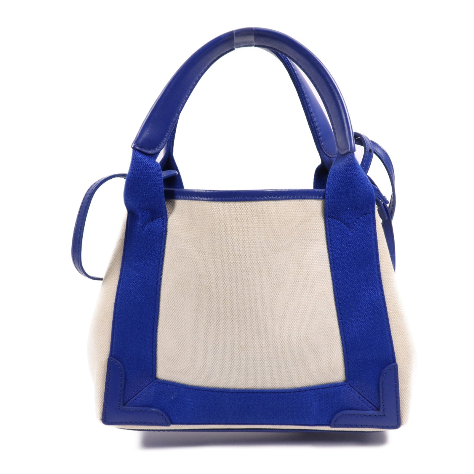 BALENCIAGA 帆布Cabas 2 Way Shoulder銀扣手挽肩背兩用袋