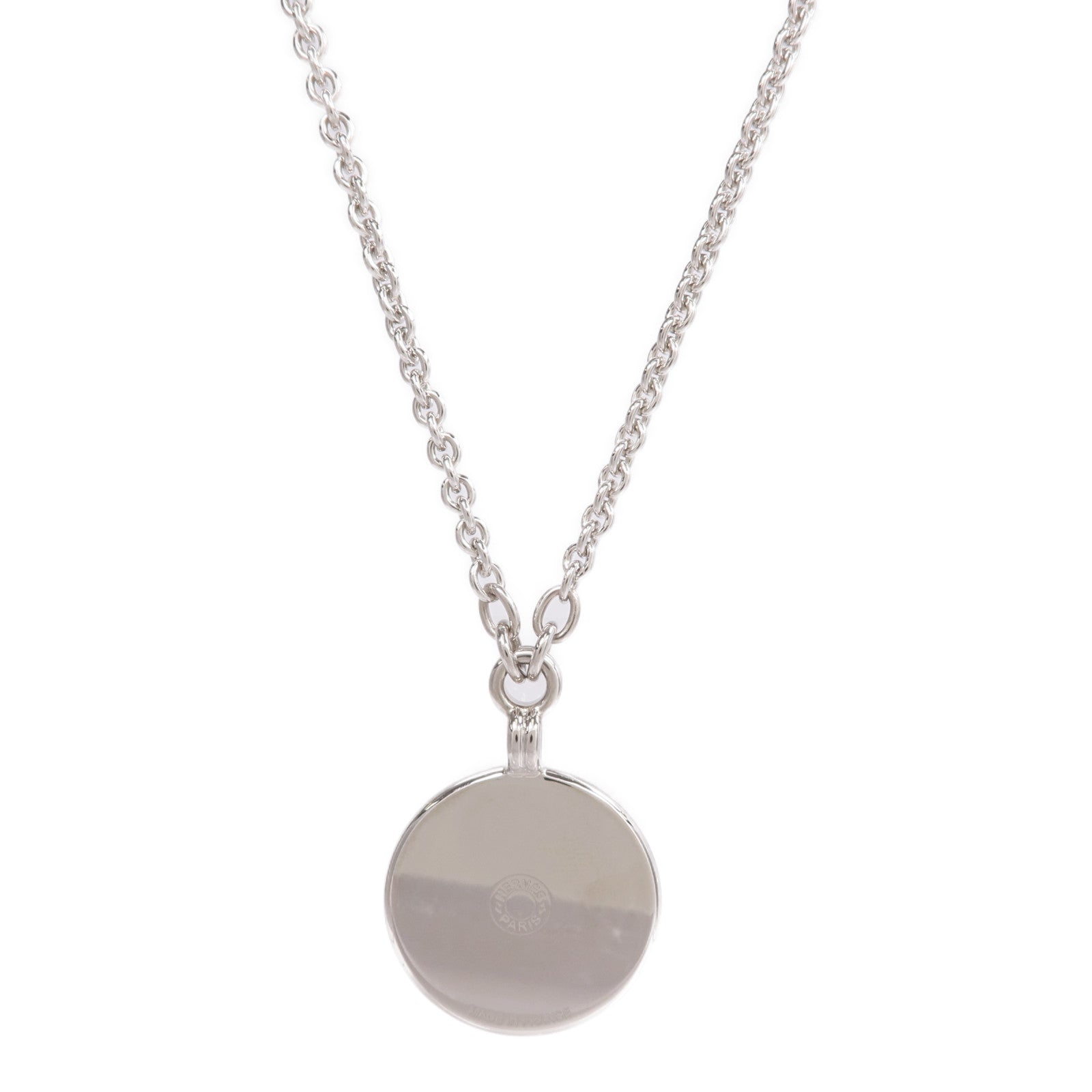 HERMES 金屬/琺瑯Medaille Funny Ice Cream Necklace項鍊