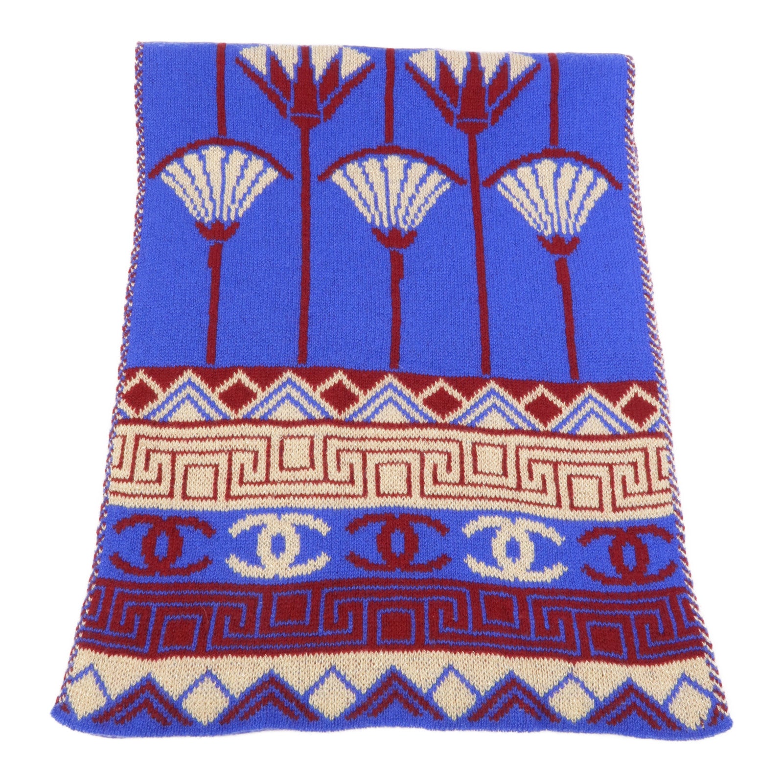 CHANEL Cashmere/Viscose/Met Scarf 圍巾