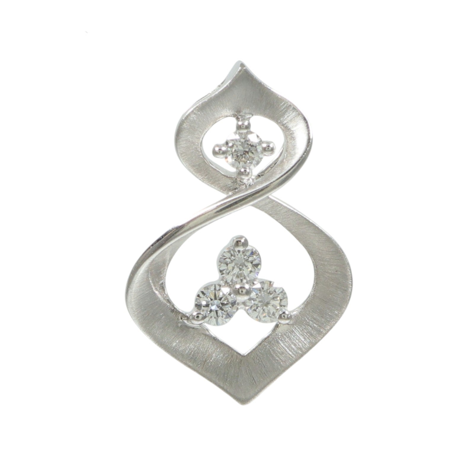 JEWELRY 18K白金Diamond Pendant鑽石吊墜