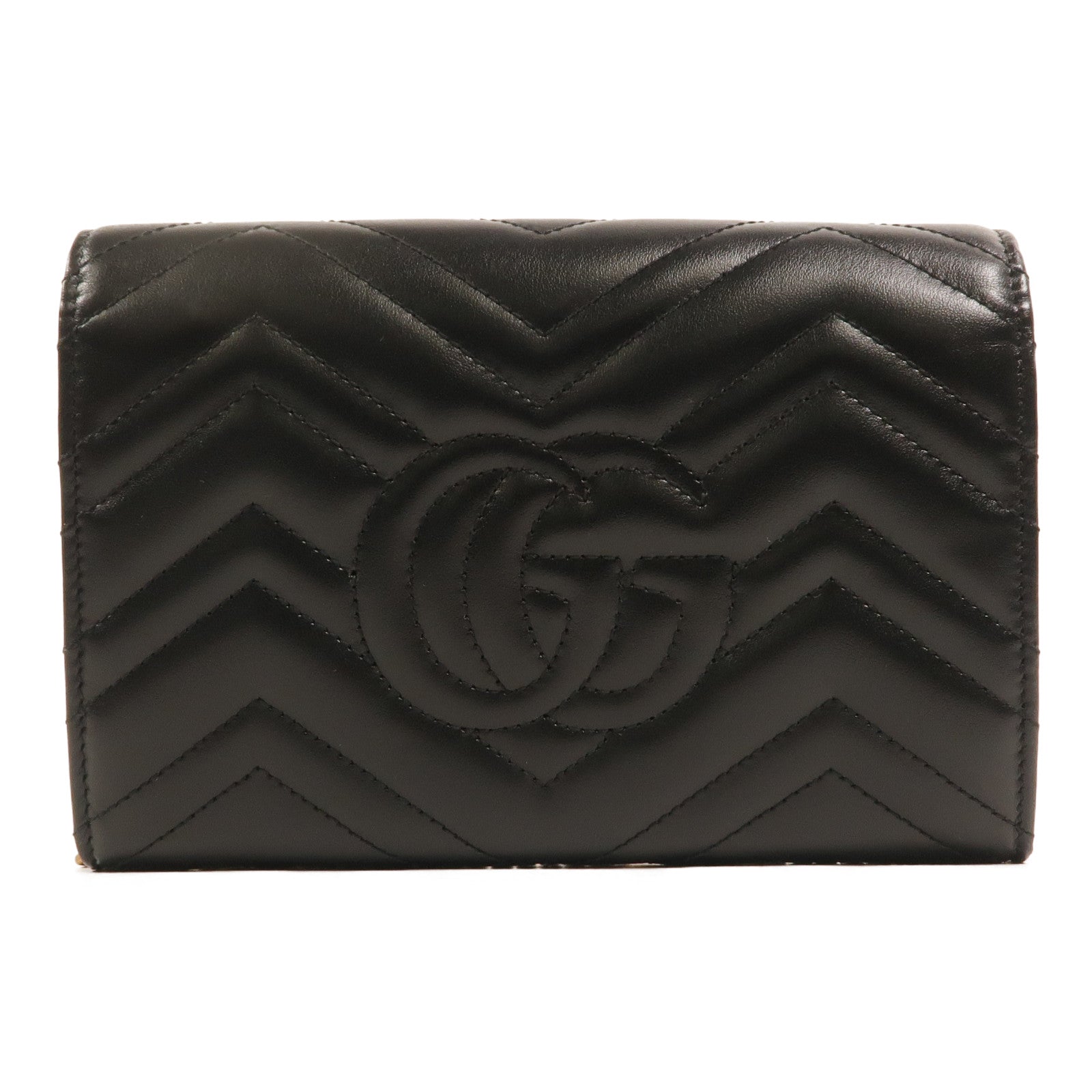 GUCCI 牛皮皮革GG Marmont鏈帶肩背袋