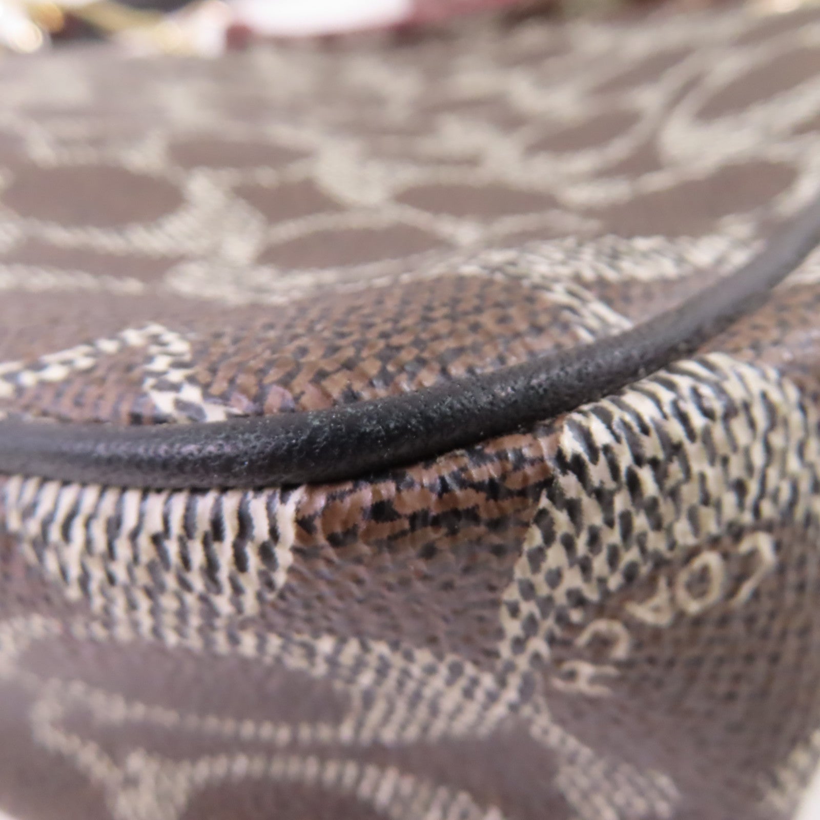 COACH 塗層帆布2Way Shoulder Bag銀扣手挽肩背兩用袋啡色/酒紅色