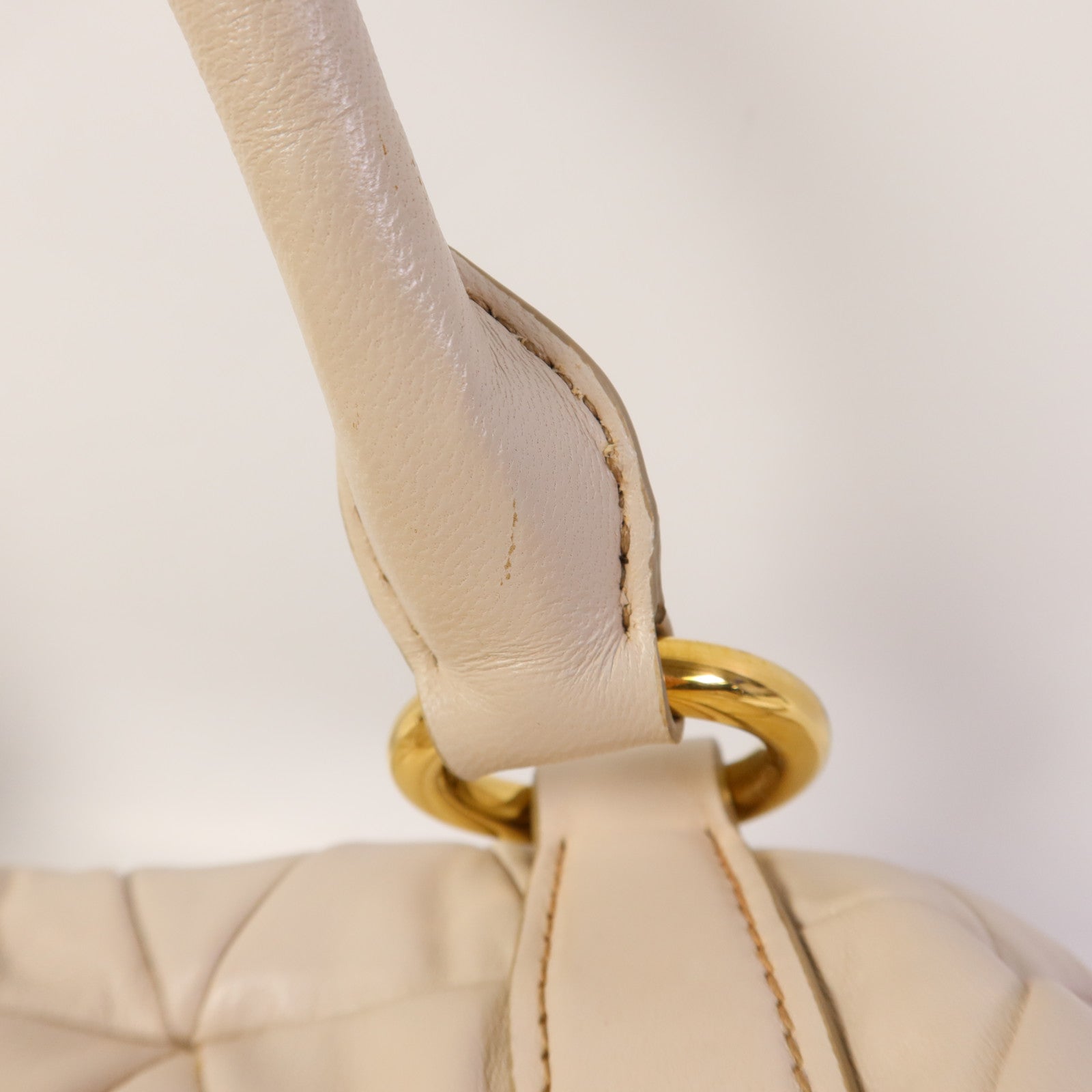 Miu Miu 羊皮皮革2 Way Shoulder Bag金扣手挽肩背兩用袋