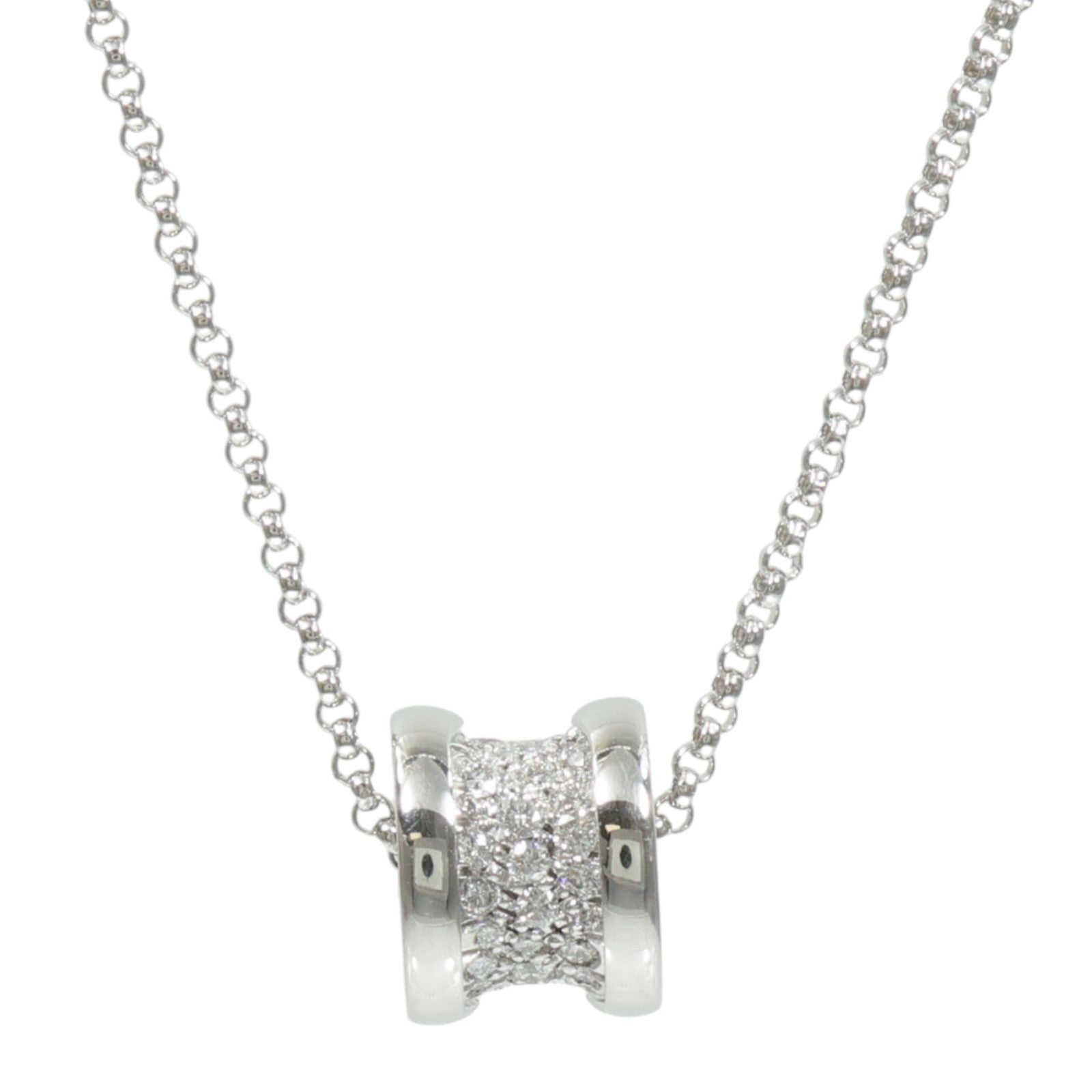 BVLGARI 18K白金B-Zero1 Necklace鑽石項鍊