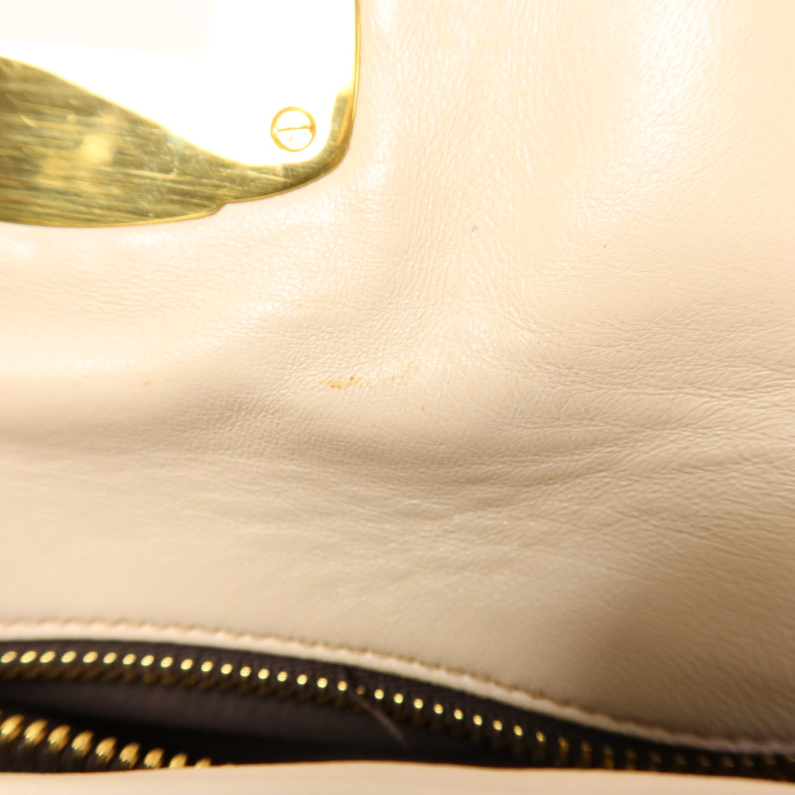 Miu Miu 羊皮皮革2 Way Shoulder Bag金扣手挽肩背兩用袋