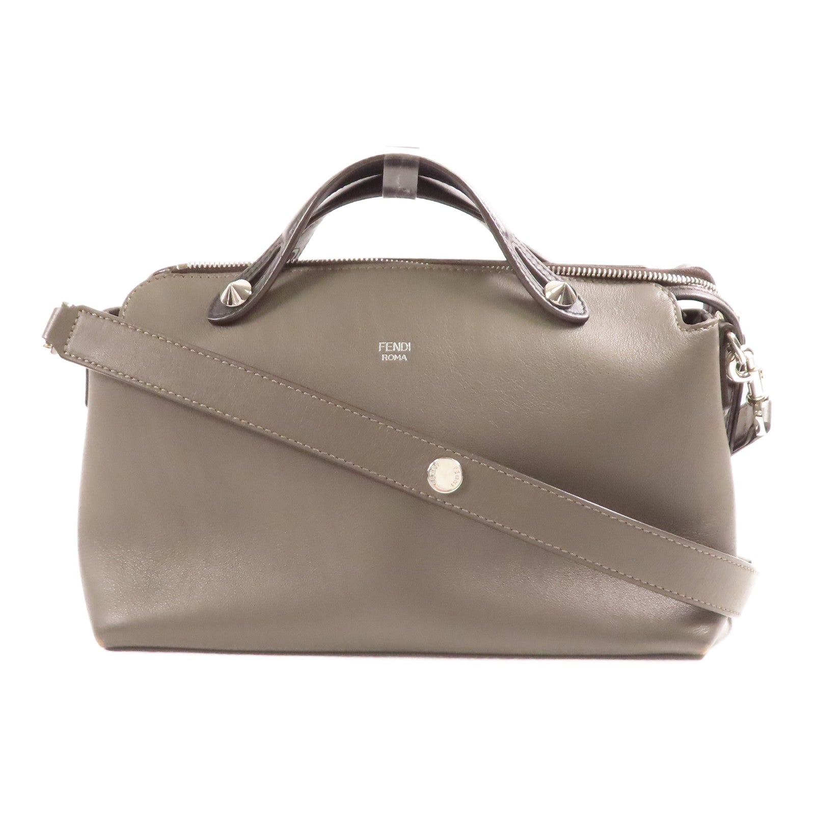 FENDI【激減優惠】 牛皮皮革By The Way銀扣手挽肩背兩用袋