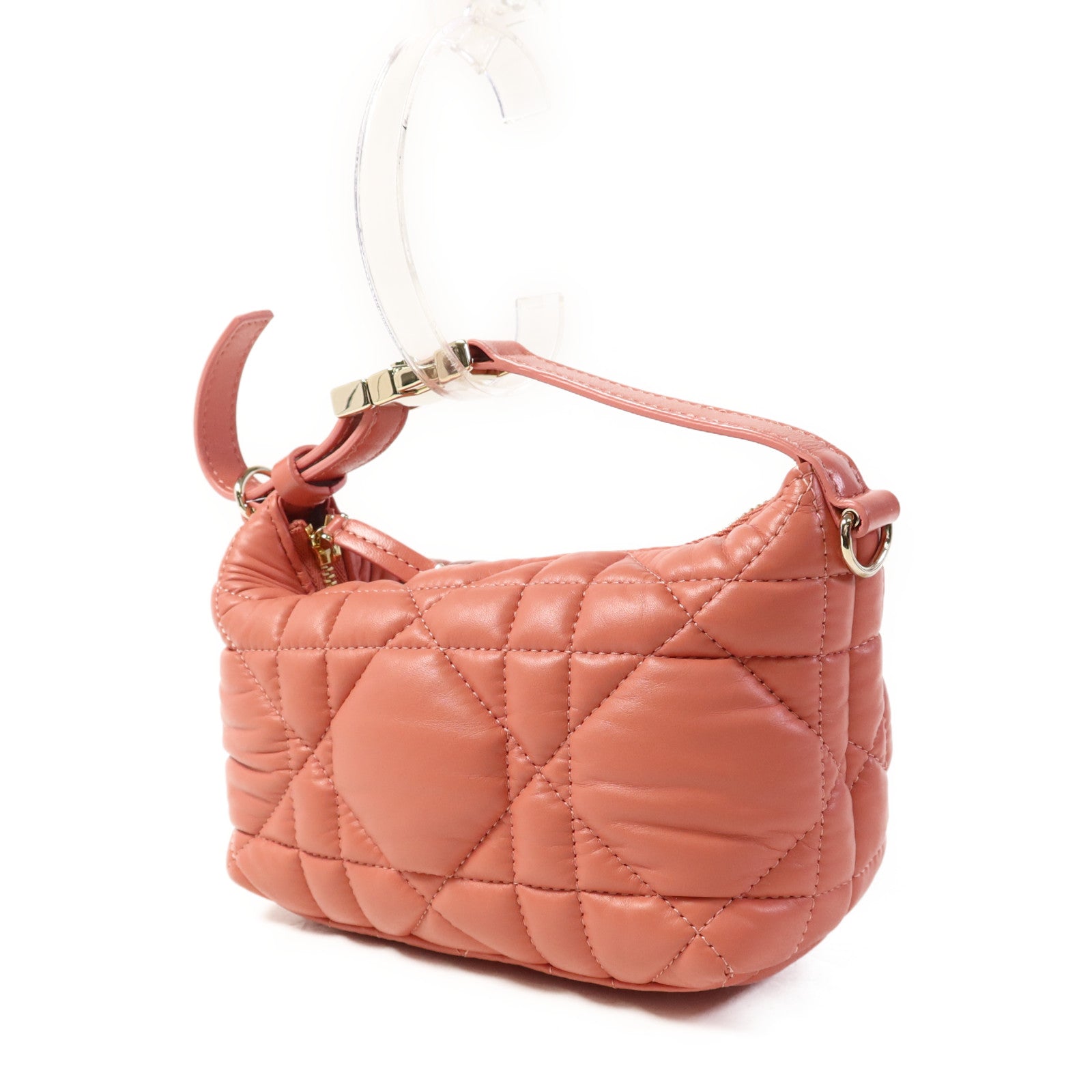 Dior 羊皮皮革Travel Nomad Pouch Small金扣手挽袋