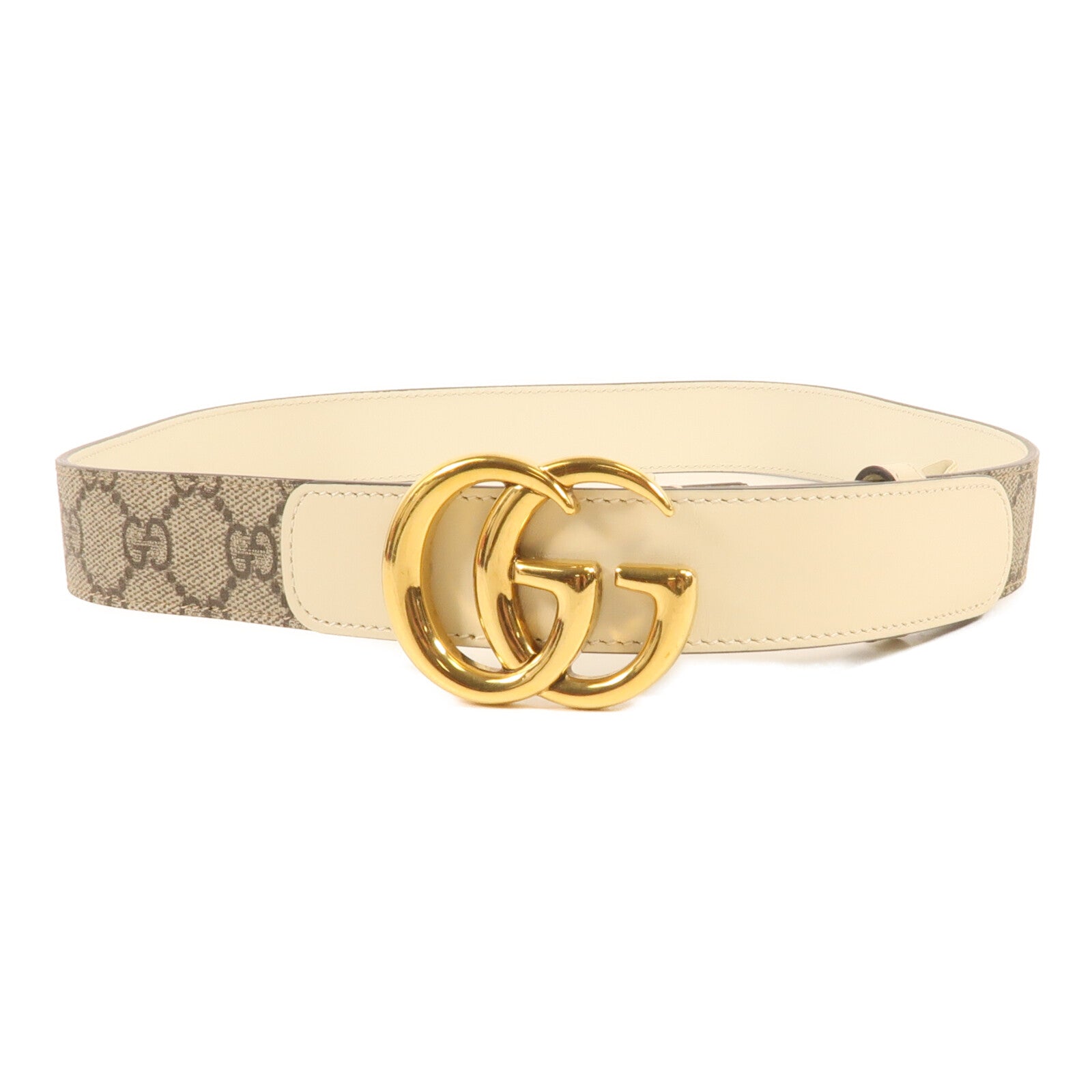 GUCCI 【萬聖節商品】牛皮皮革Belt 80cm金扣皮帶